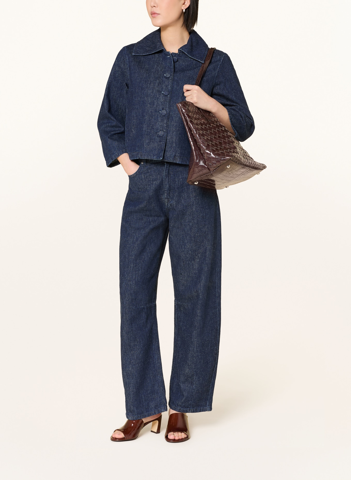 SELECTED Jeans Barrel: DARK BLUE DENIM