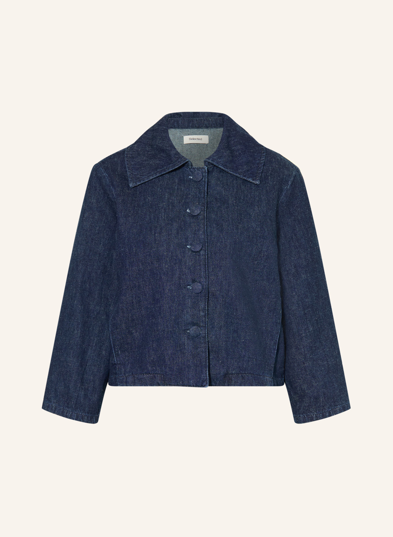 SELECTED denim jacket: DARK BLUE DENIM