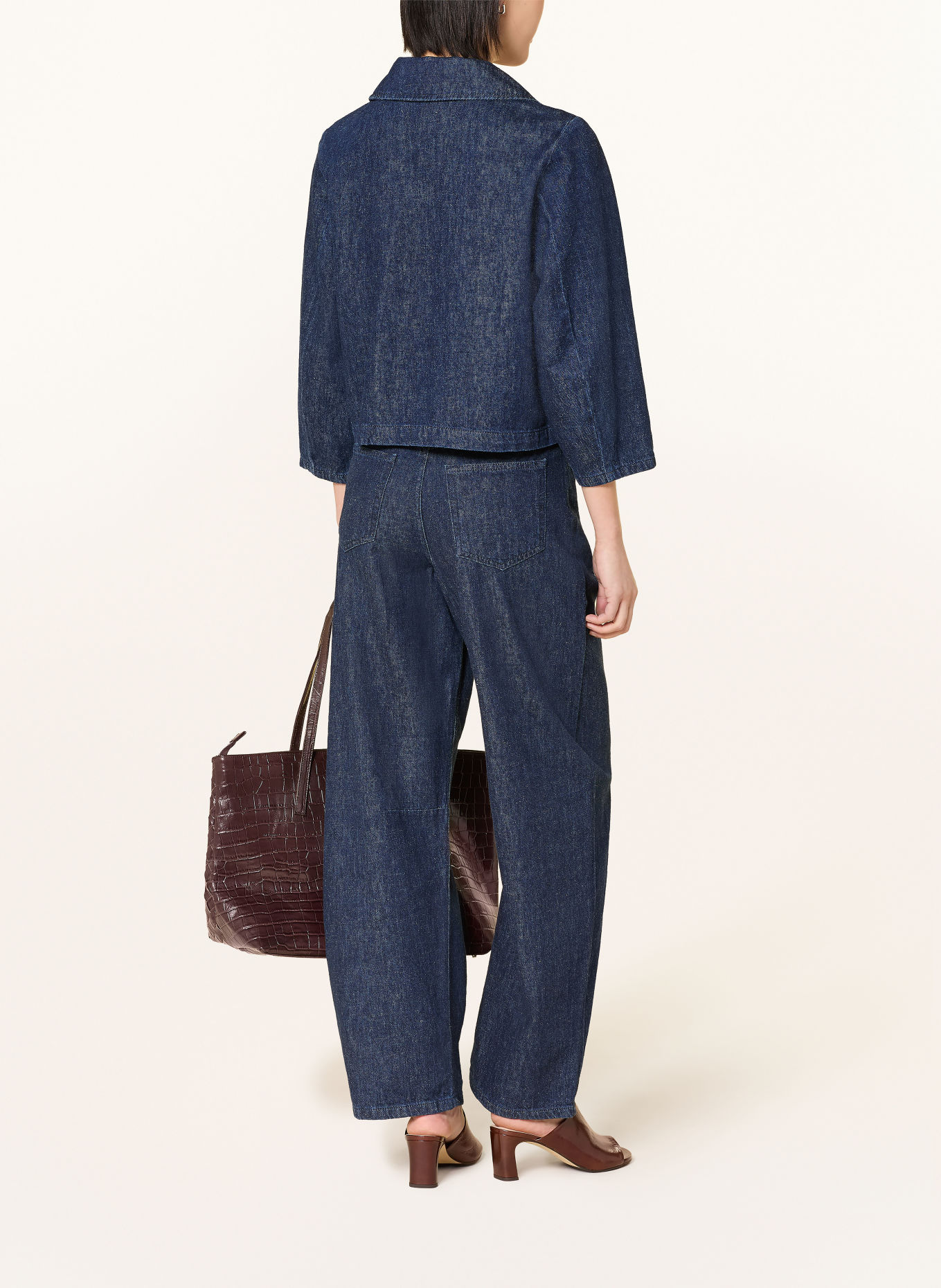 SELECTED denim jacket: DARK BLUE DENIM