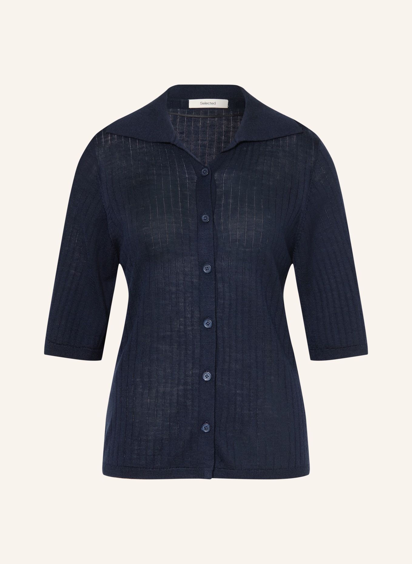 SELECTED vest: DONKERBLAUW