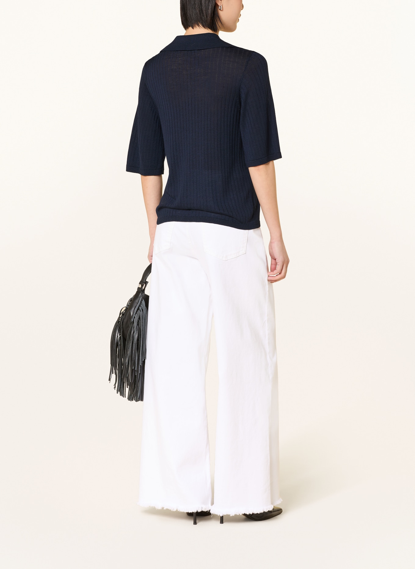 SELECTED vest: DONKERBLAUW