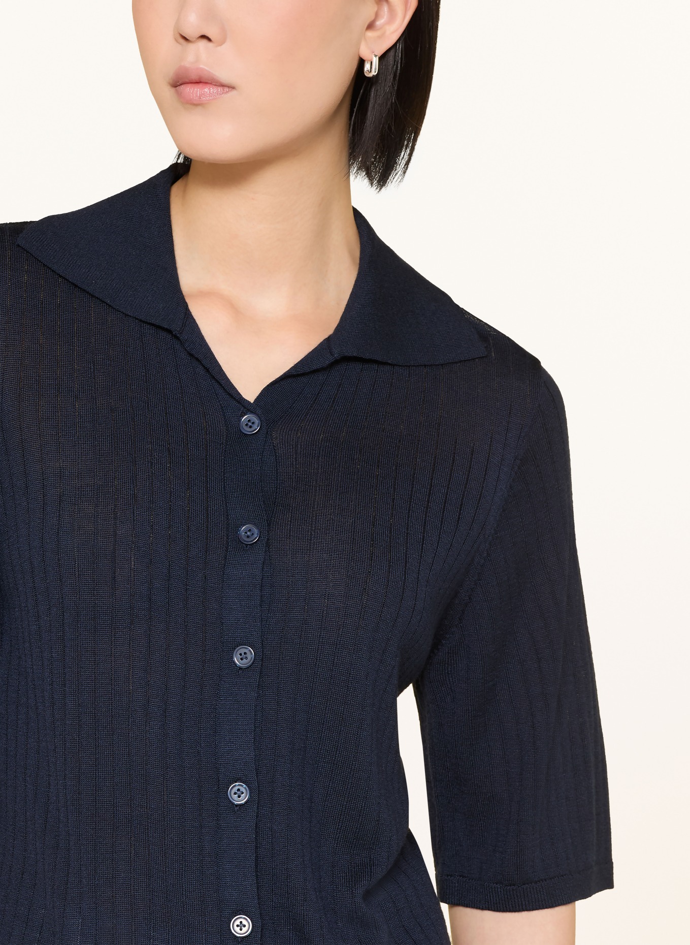 SELECTED vest: DONKERBLAUW