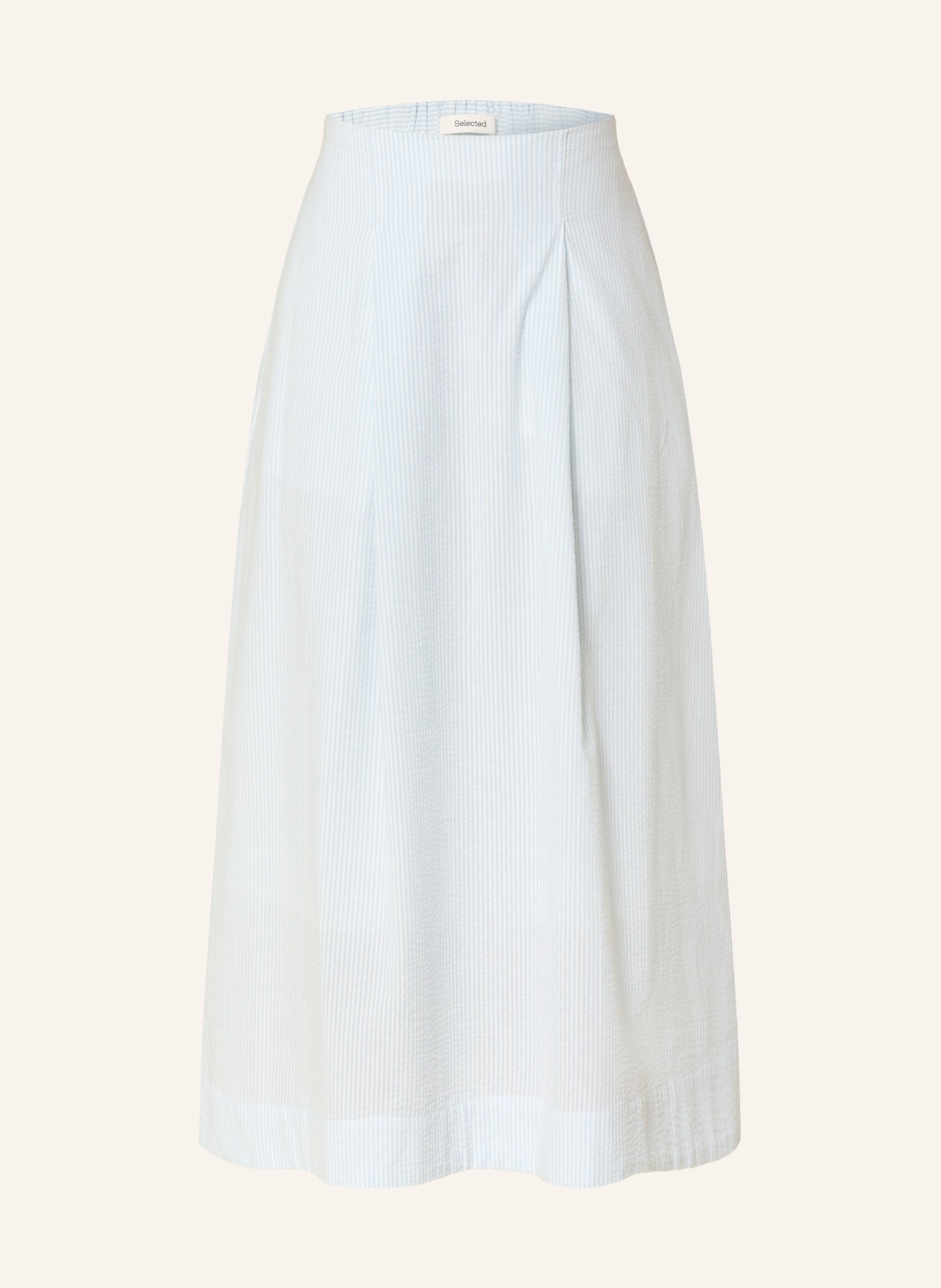 SELECTED Femme skirt: LIGHT BLUE / WHITE