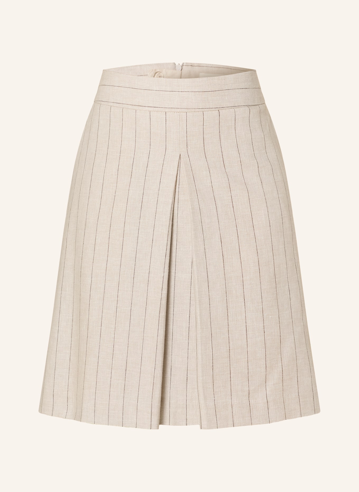 SELECTED Femme rok: BEIGE / MARRON FONCÉ