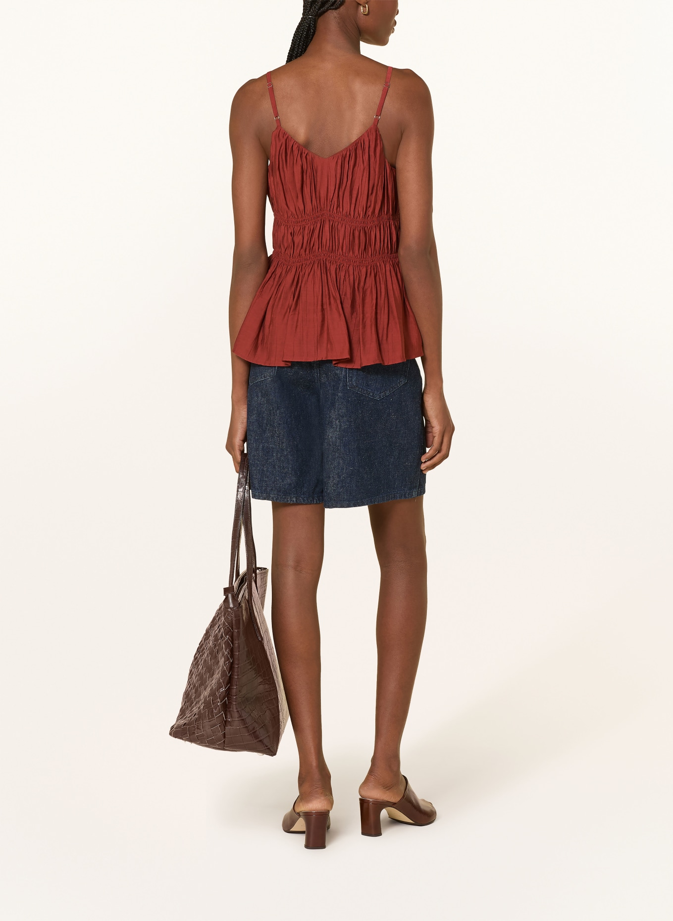 SELECTED Femme Haut: ROUGE FONCÉ