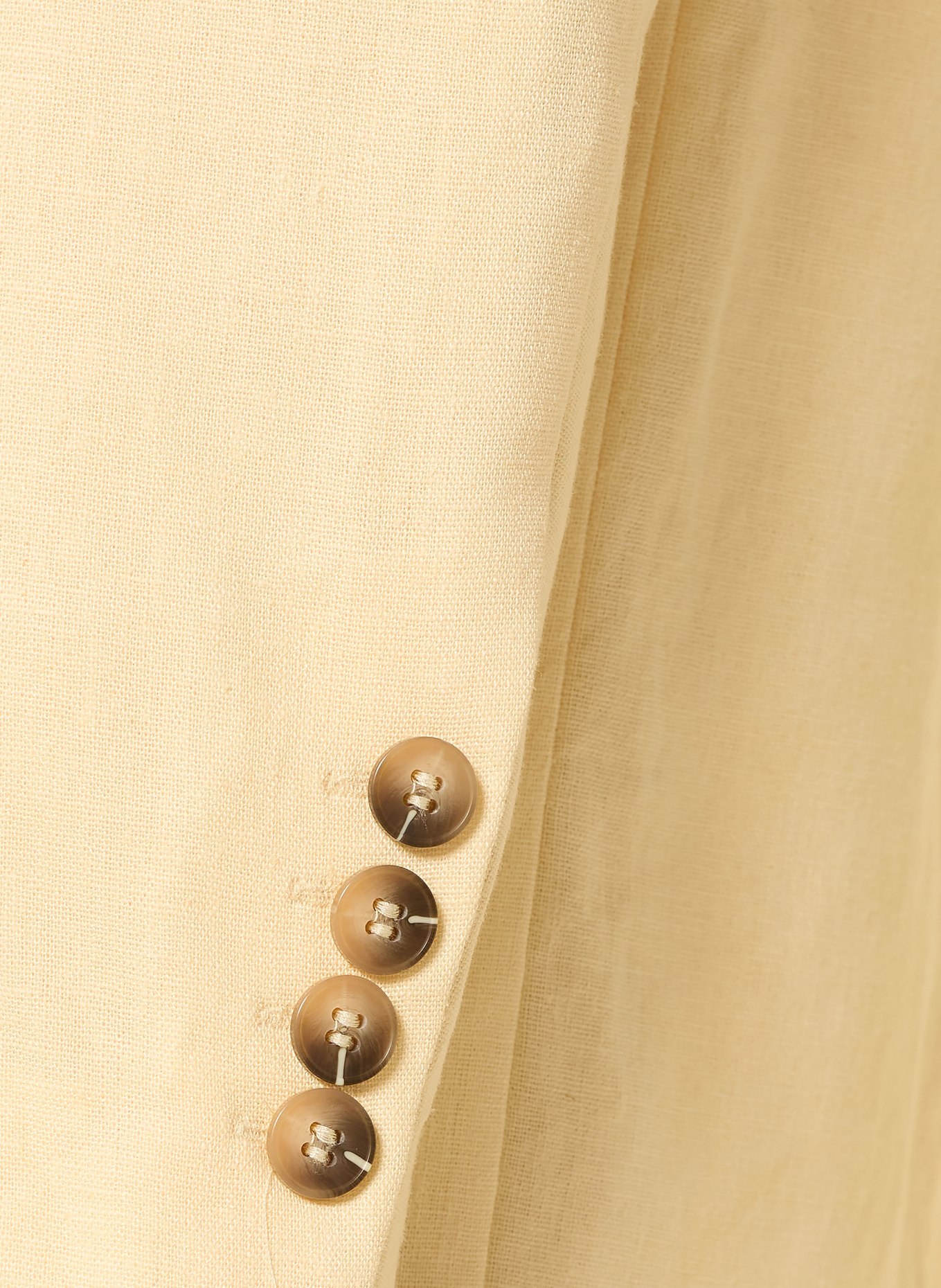 SELECTED Femme Blazer oversize en lin: JAUNE CLAIR