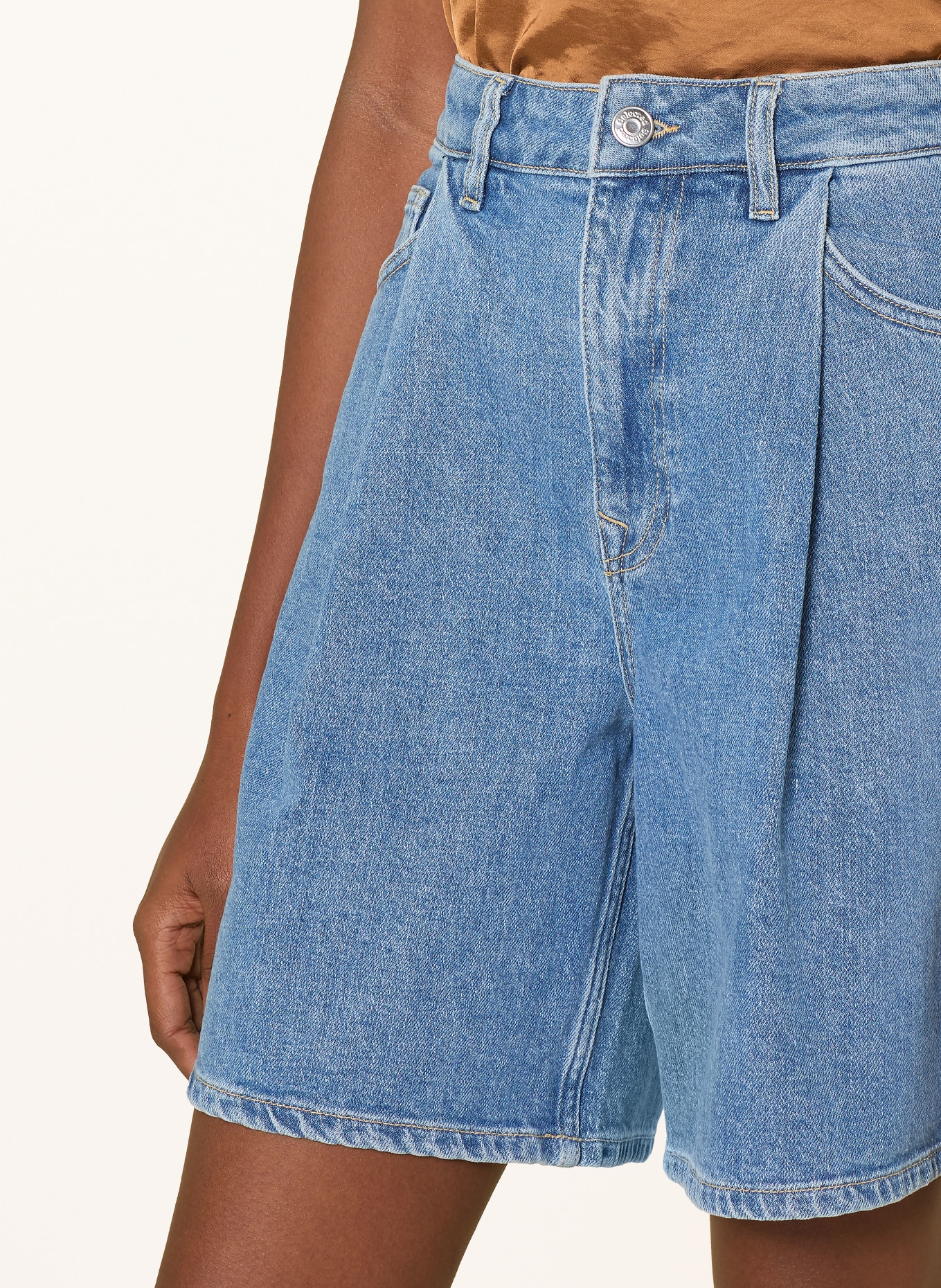 SELECTED Femme jeansshort: LIGHT BLUE DENIM