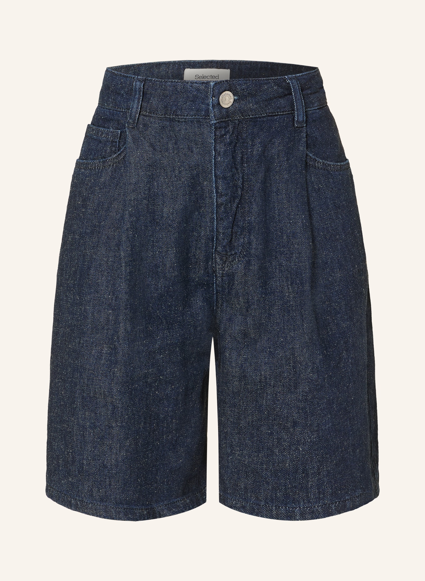SELECTED Femme Jeansshorts: DARK BLUE DENIM