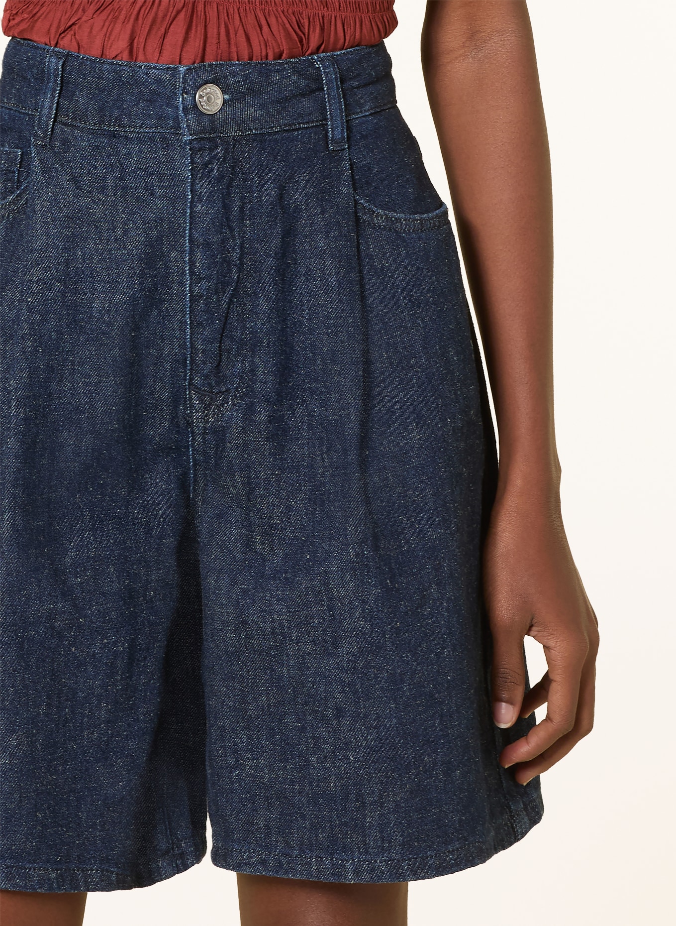 SELECTED Femme Jeansshorts: DARK BLUE DENIM