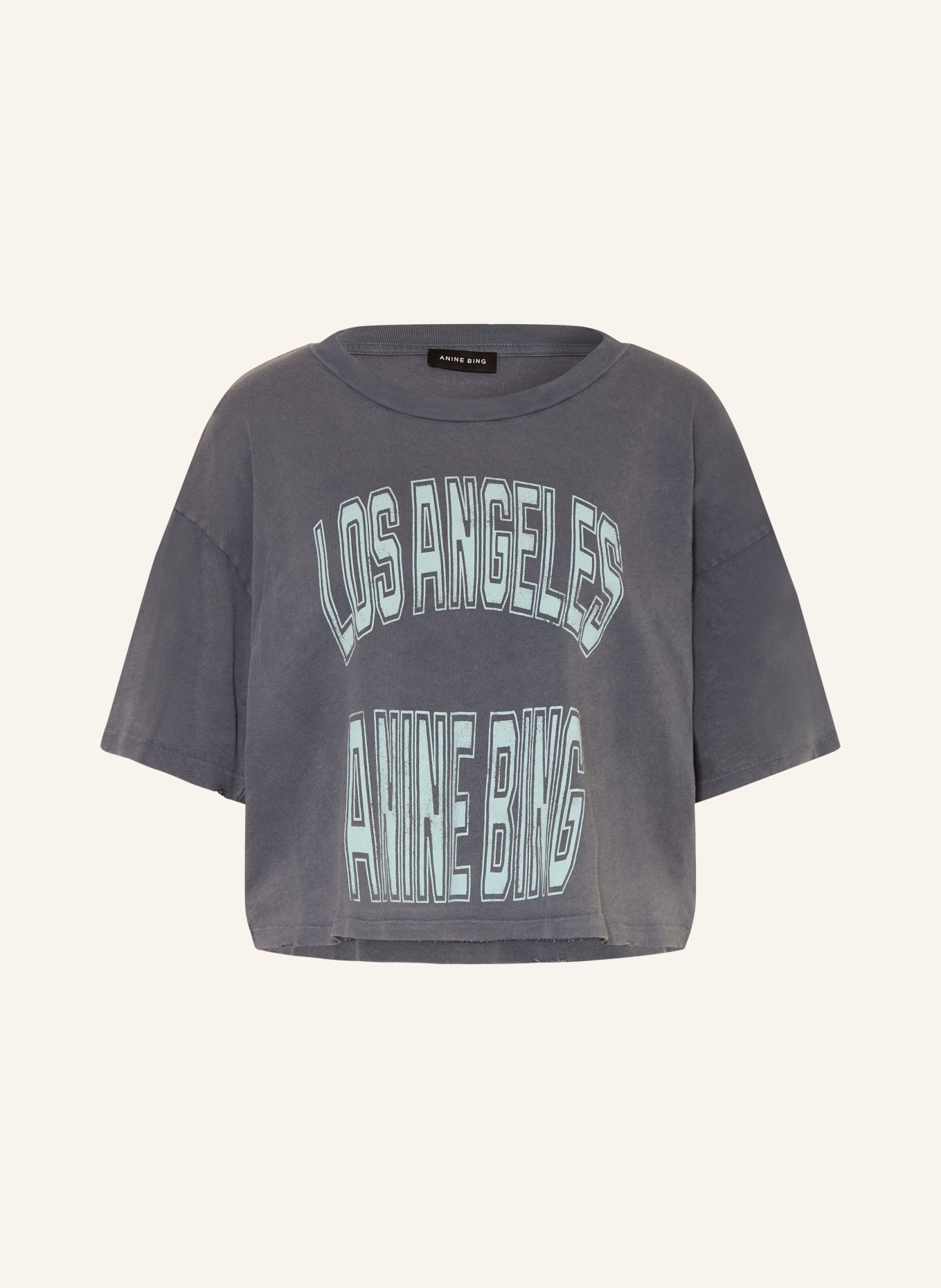 ANINE BING T-shirt JOHNNY: GRIJS