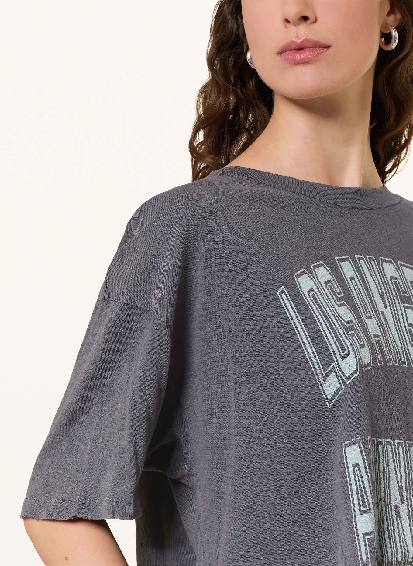 ANINE BING T-shirt JOHNNY: GRIJS