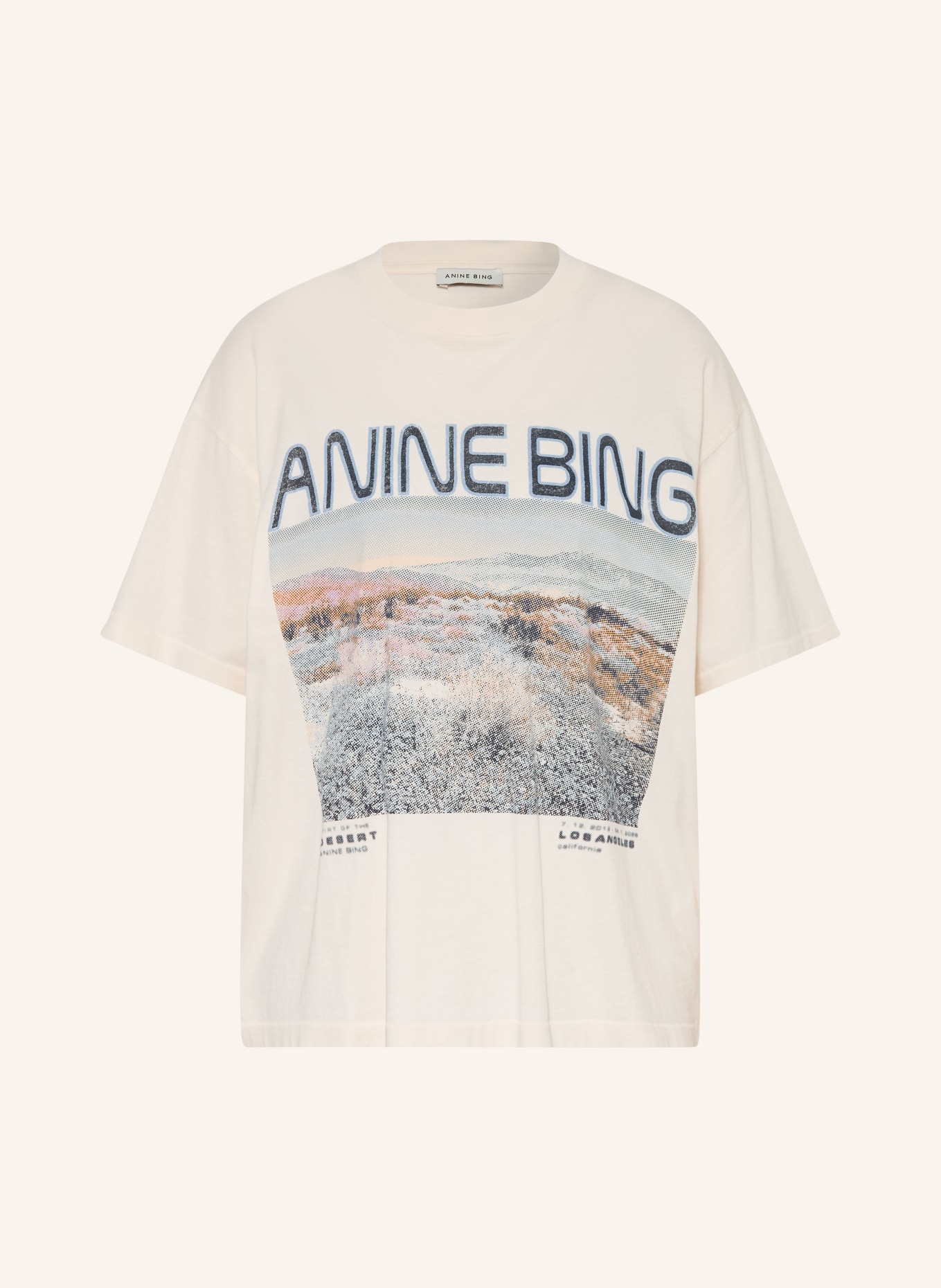 ANINE BING T-shirt CADE TEEWILD FLOWERS: CRÈME