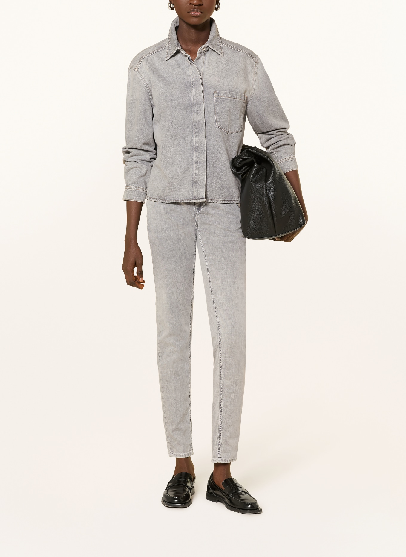 GANG Rovné džíny AMELIE: 7112 concrete grey