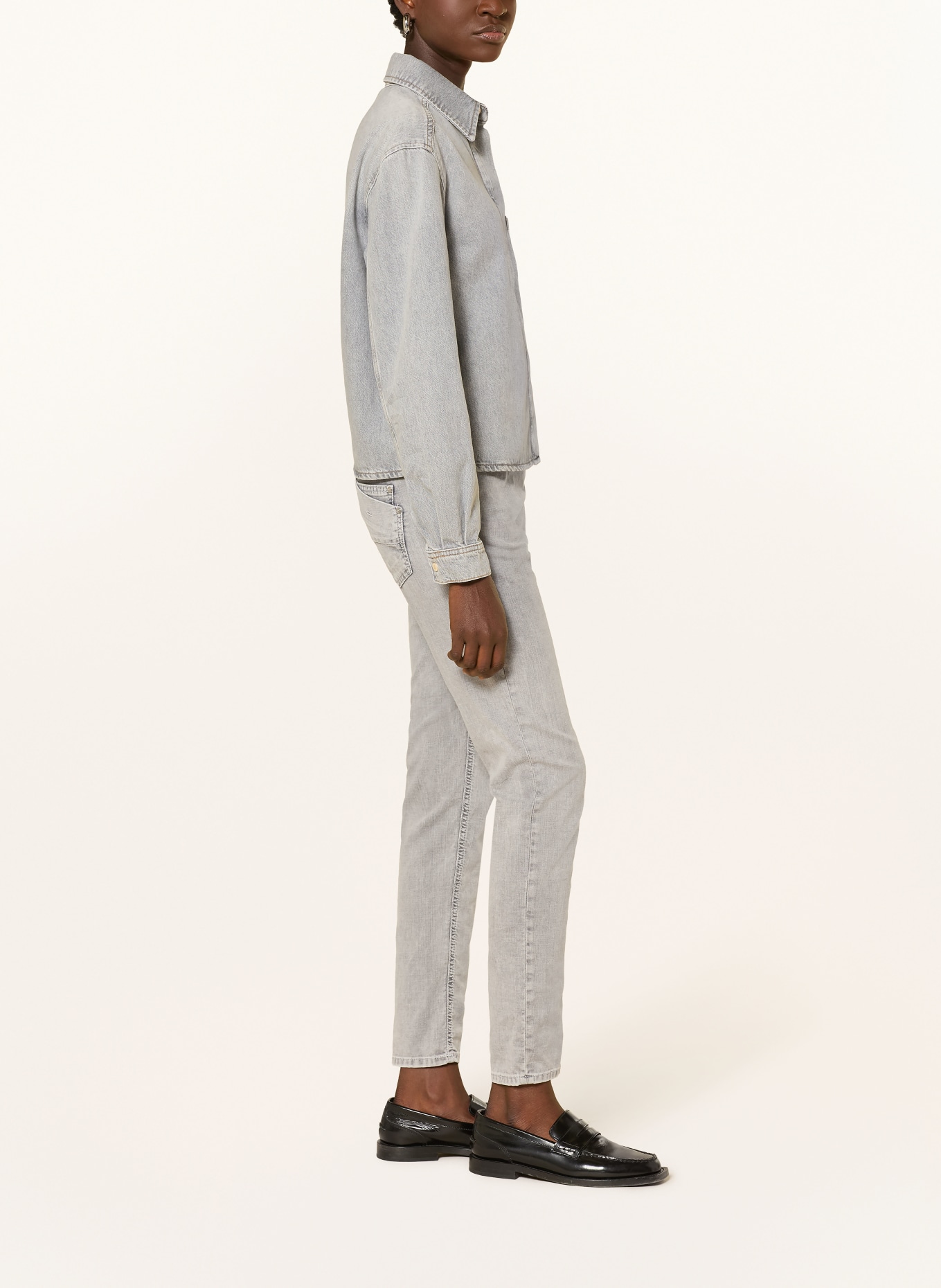 GANG Rovné džíny AMELIE: 7112 concrete grey