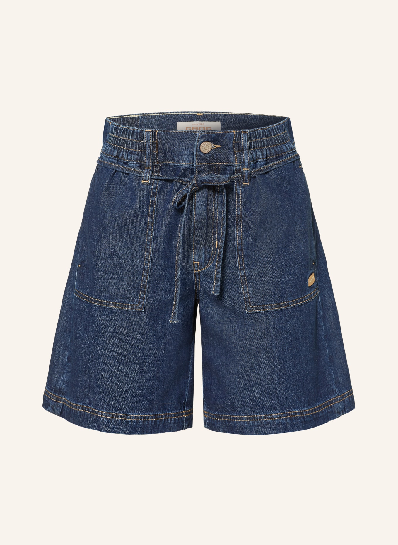 GANG PALOMA denim shorts: 7735 rinsed longer