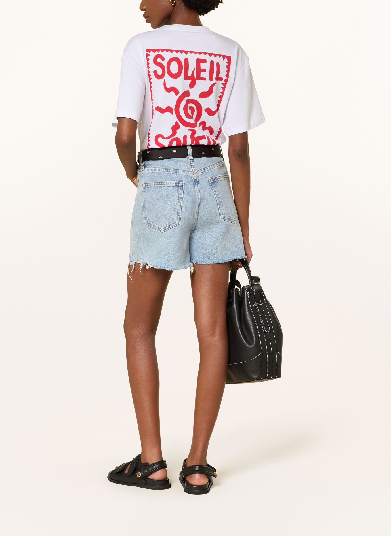 MRS & HUGS T-shirt: BLANC / ROUGE