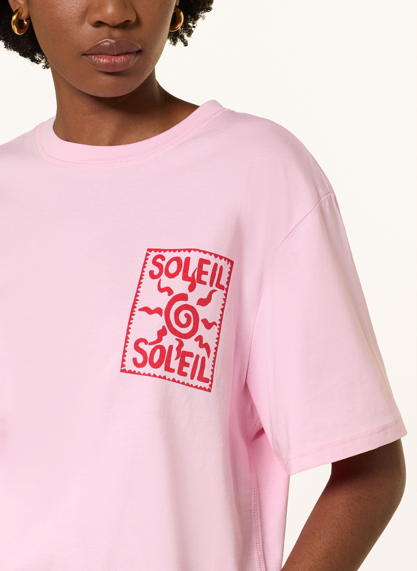 MRS & HUGS T-shirt: ROSE / ROUGE