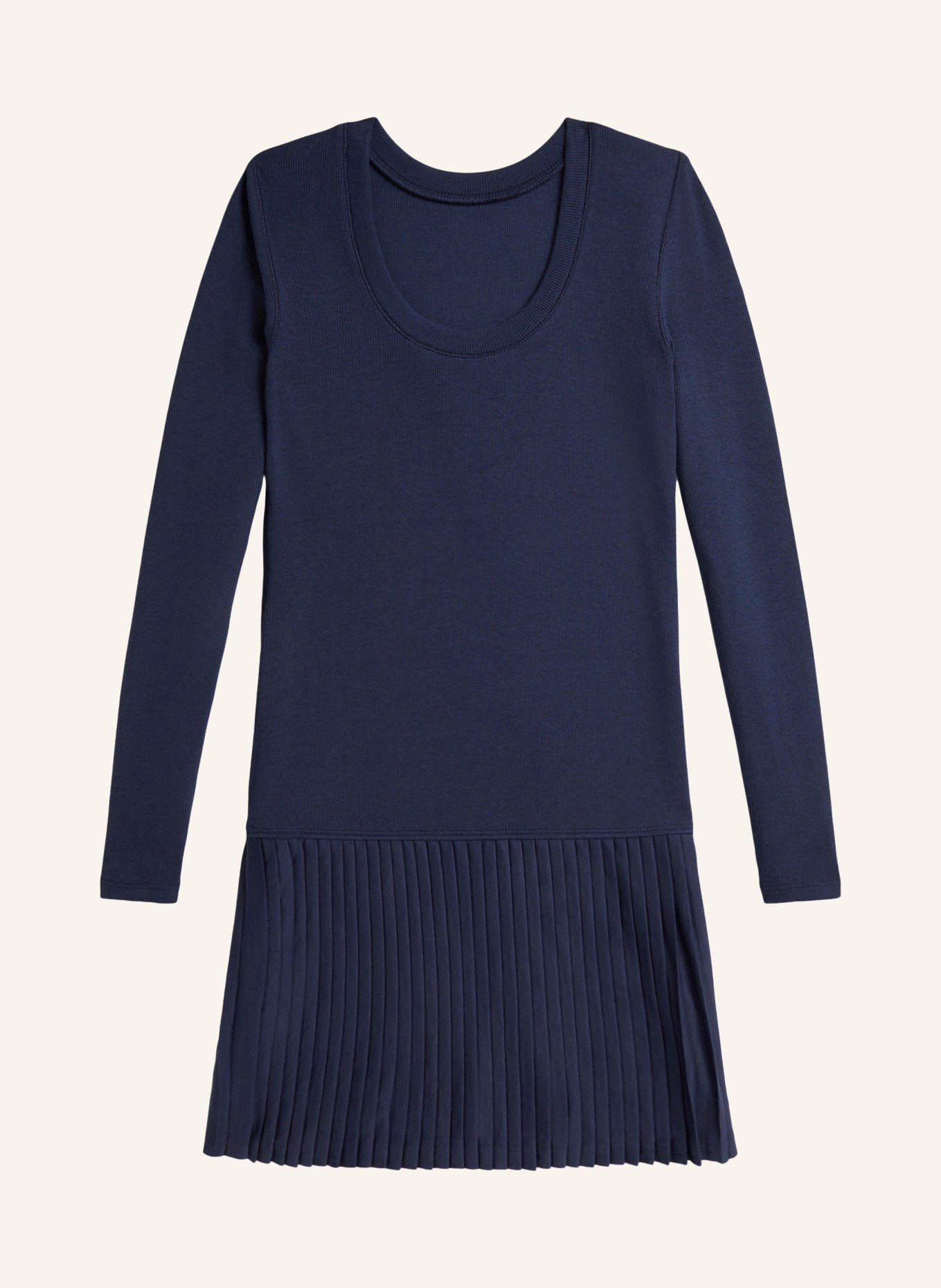 POLO RALPH LAUREN Jurk met plooien: DONKERBLAUW