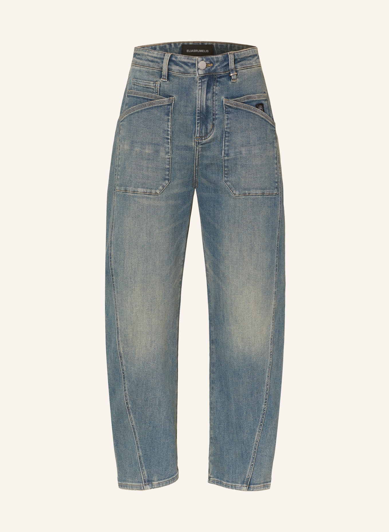 ELIAS RUMELIS Dżinsy z szerokimi nogawkami ISABELLA: 1342 dirty water blue