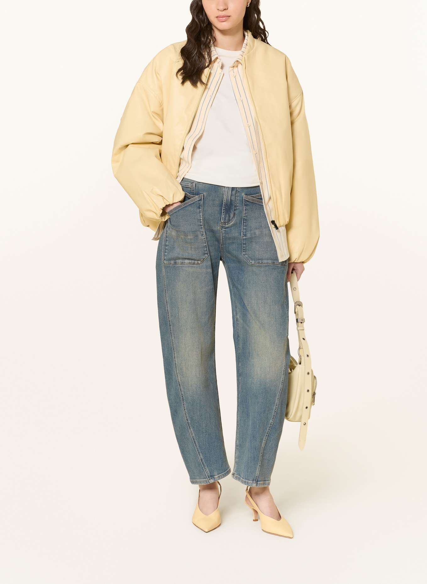 ELIAS RUMELIS Dżinsy z szerokimi nogawkami ISABELLA: 1342 dirty water blue