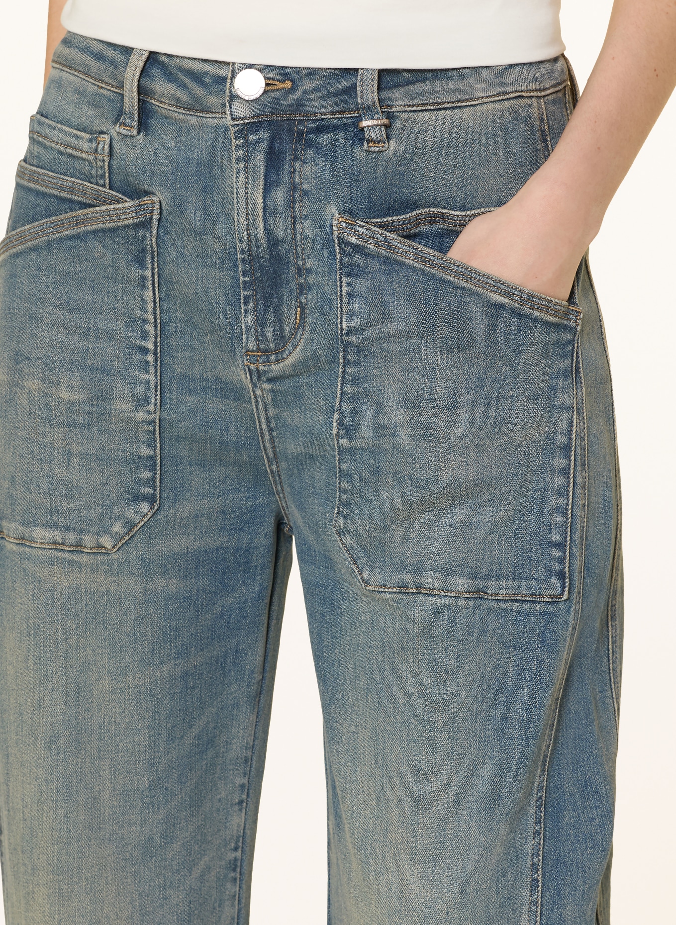 ELIAS RUMELIS Dżinsy z szerokimi nogawkami ISABELLA: 1342 dirty water blue