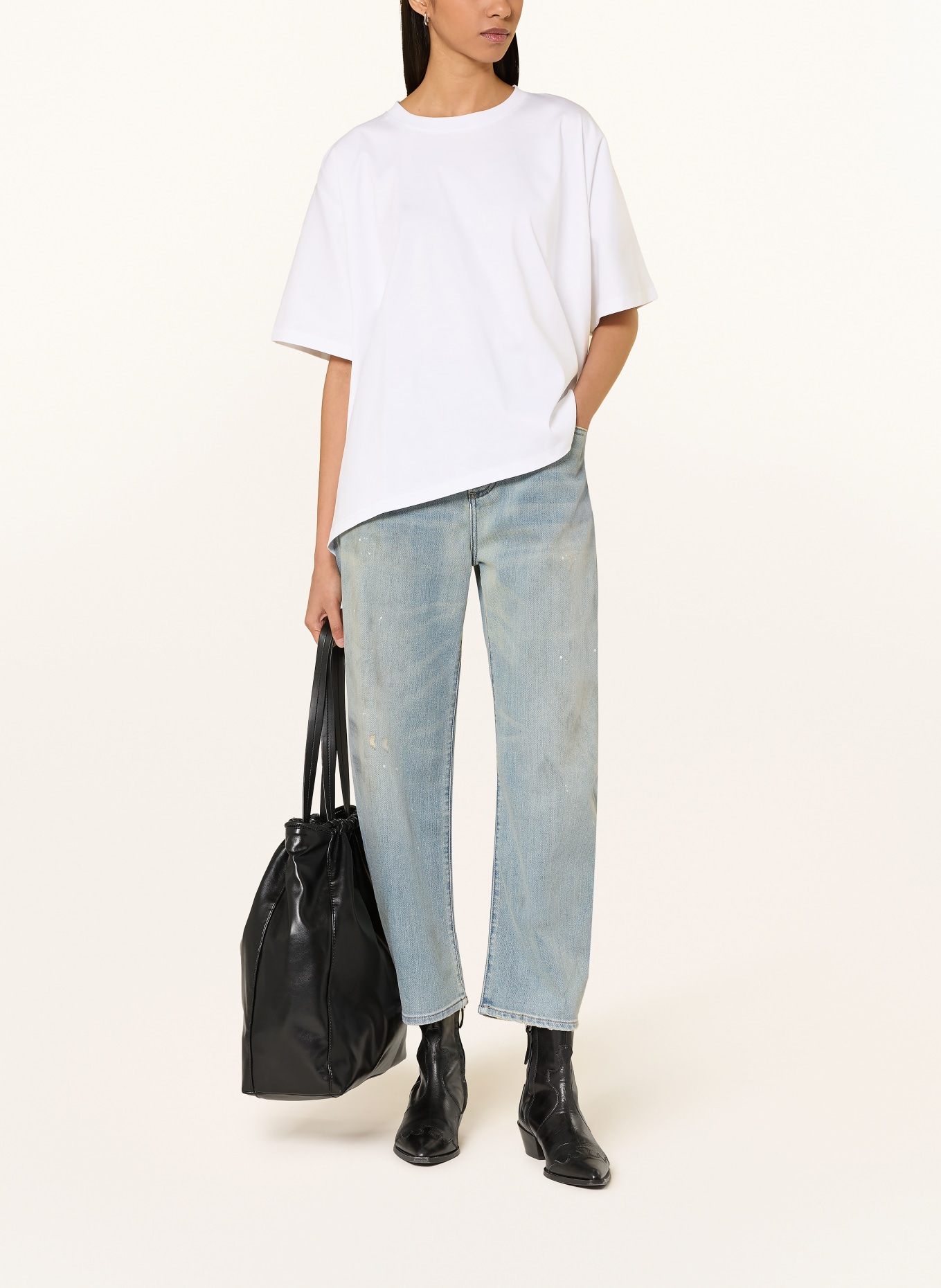 ELIAS RUMELIS YOANA Barrel Jeans: 1465 construction blue