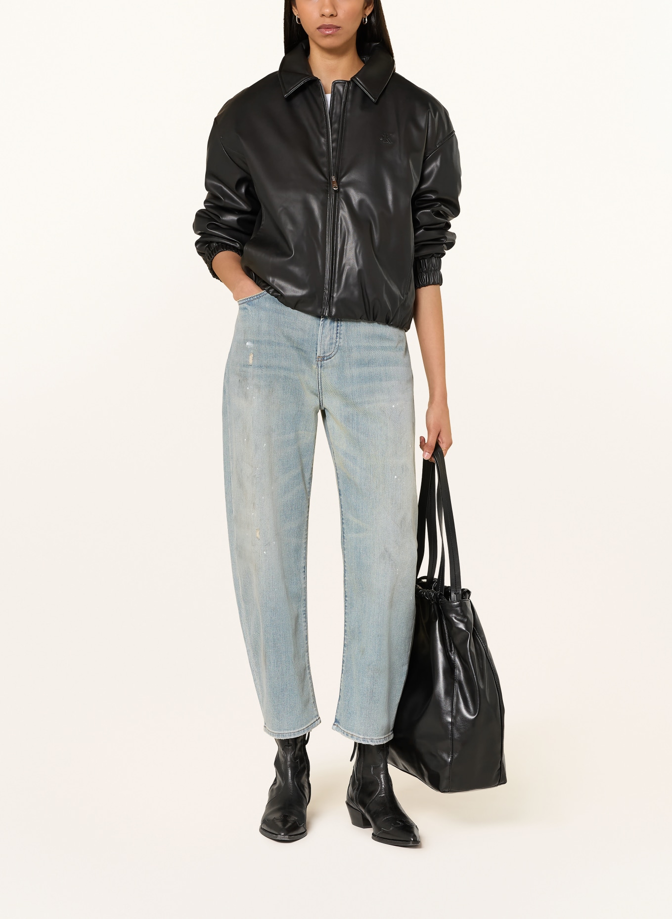 ELIAS RUMELIS YOANA Barrel Jeans: 1465 construction blue