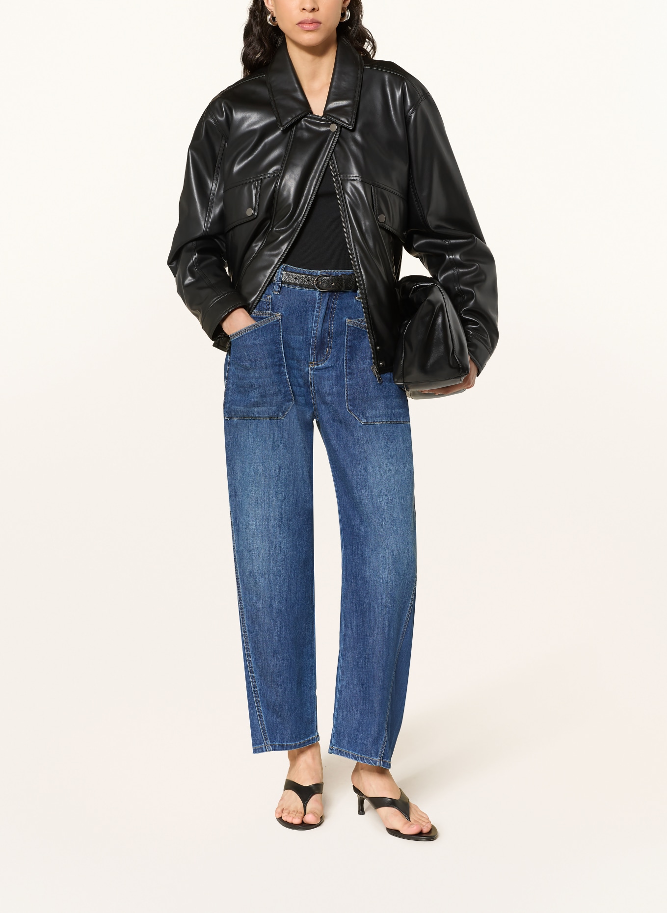 ELIAS RUMELIS Dżinsy z szerokimi nogawkami ISABELLA: 1443 morning blue