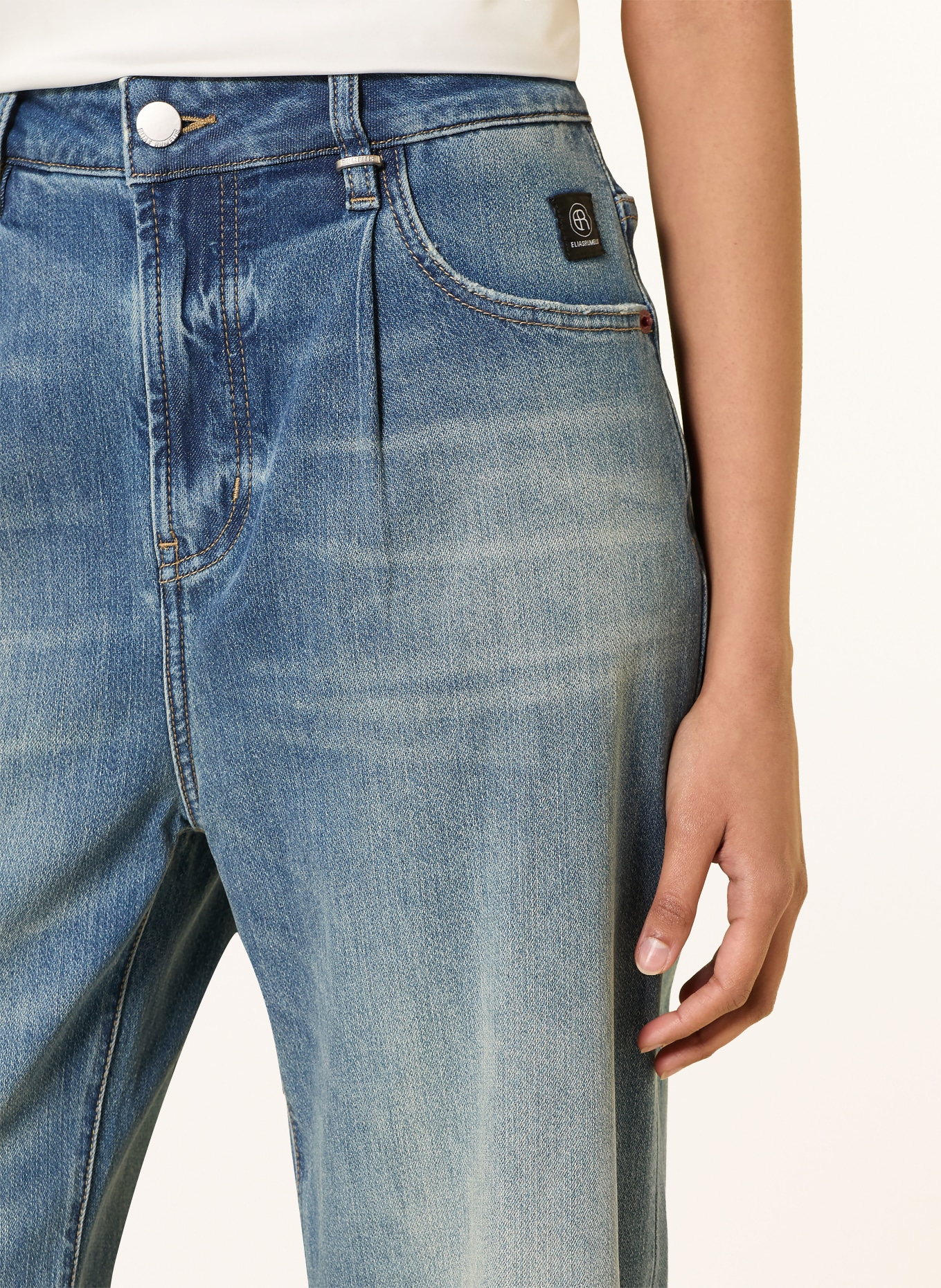 ELIAS RUMELIS DARCEY Barrel Jeans: 1562 peaty blue