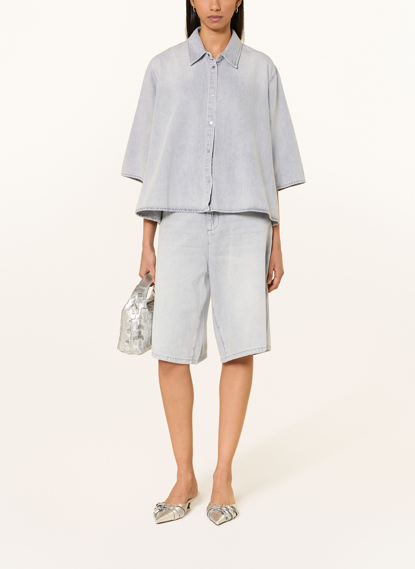 ELIAS RUMELIS KATALEA Shirt with 3/4-length sleeves: LIGHT BLUE