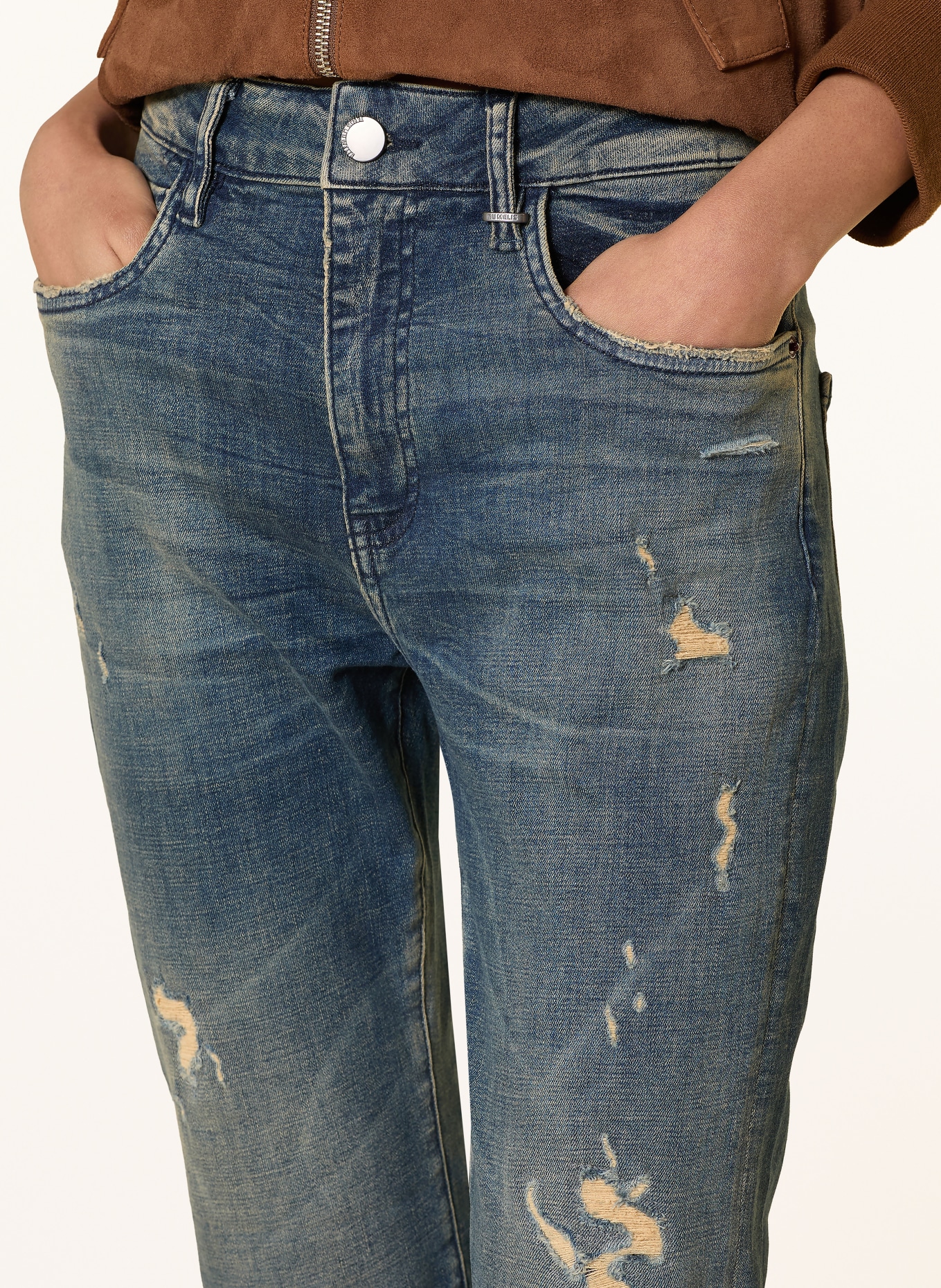 ELIAS RUMELIS Dżinsy z przetarciami LEONA: 1277 insane blue