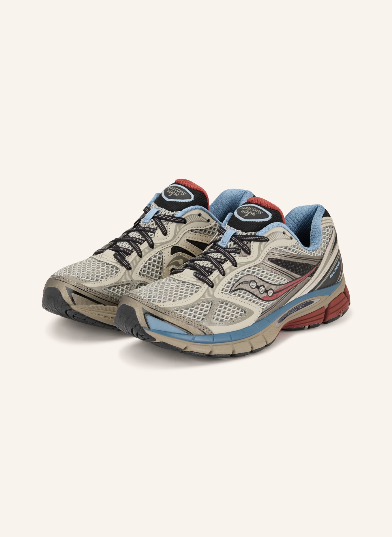 saucony Sneake PROGRID GUIDE 7: GRAU / HELLGRAU / SCHWARZ