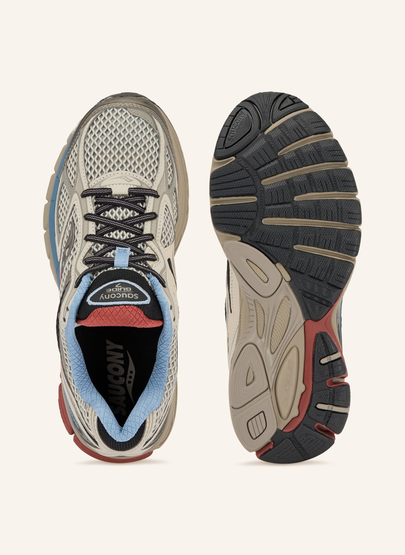 saucony Sneake PROGRID GUIDE 7: GRAU / HELLGRAU / SCHWARZ