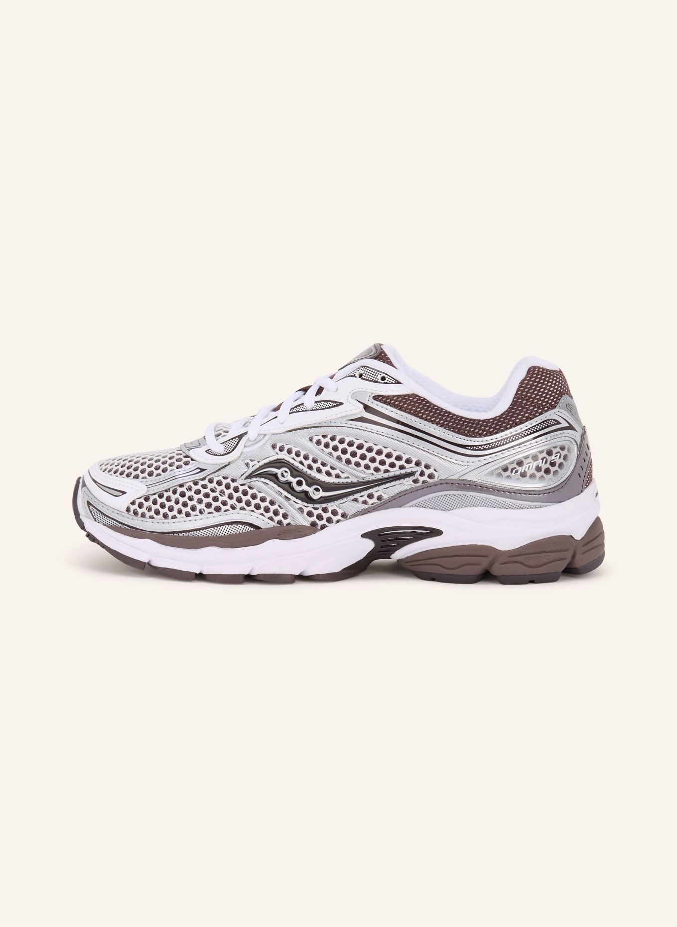 saucony Buty sportowe PROGRID OMNI 9: BIAŁY / CIEMNOBRĄZOWY