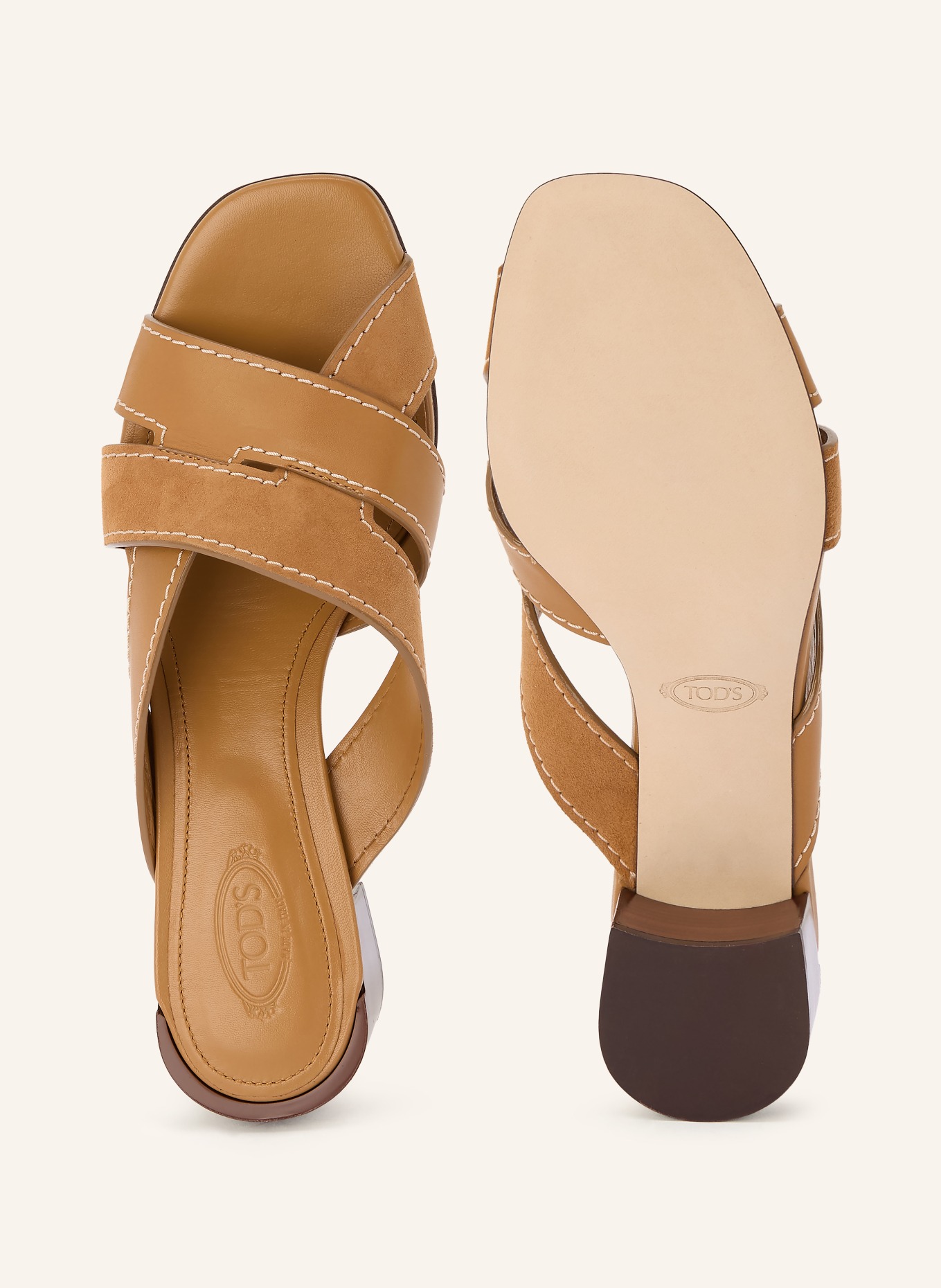 TOD'S Mules: COGNAC