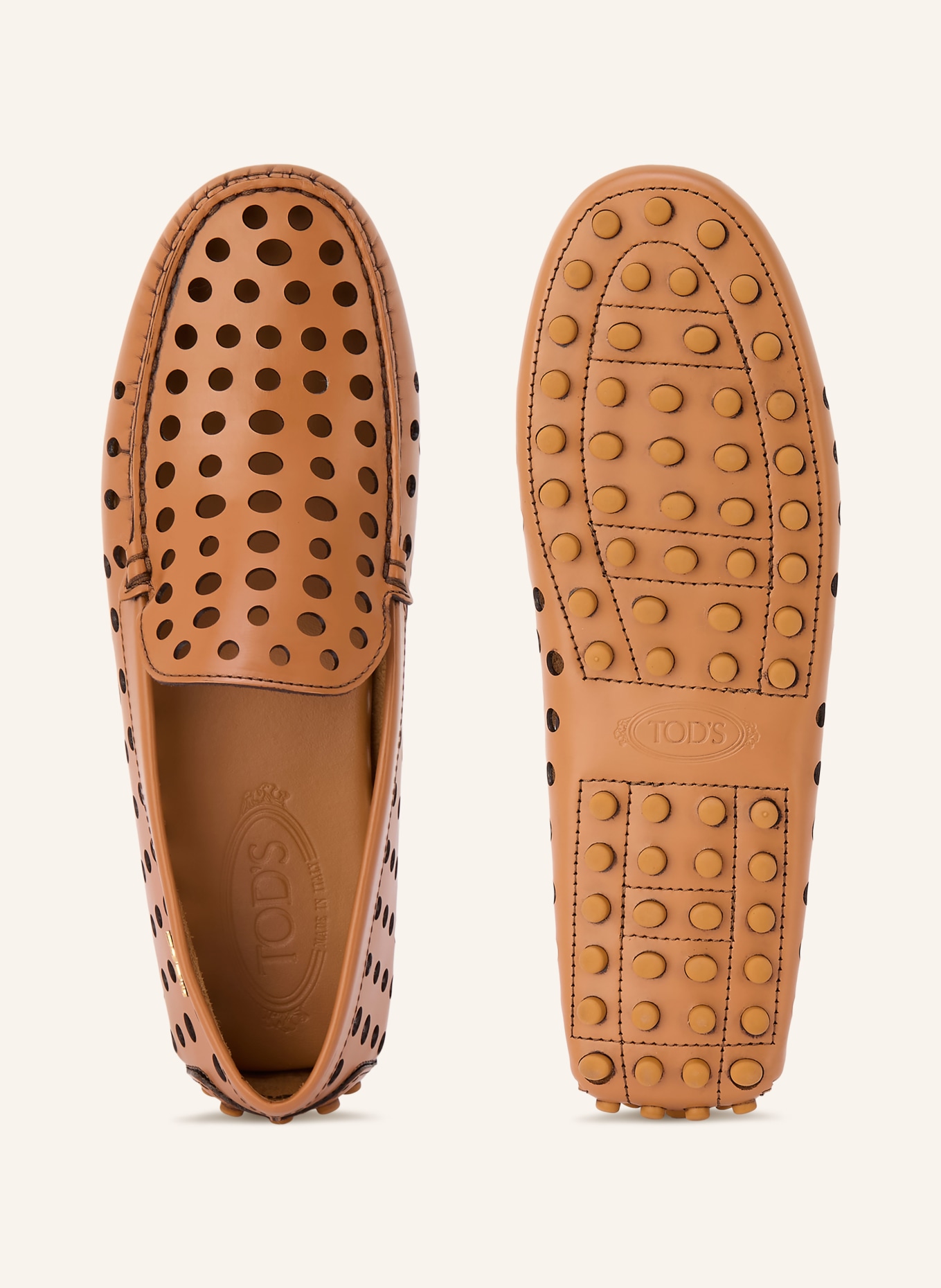 TOD'S Slippers GOMMINO: COGNAC