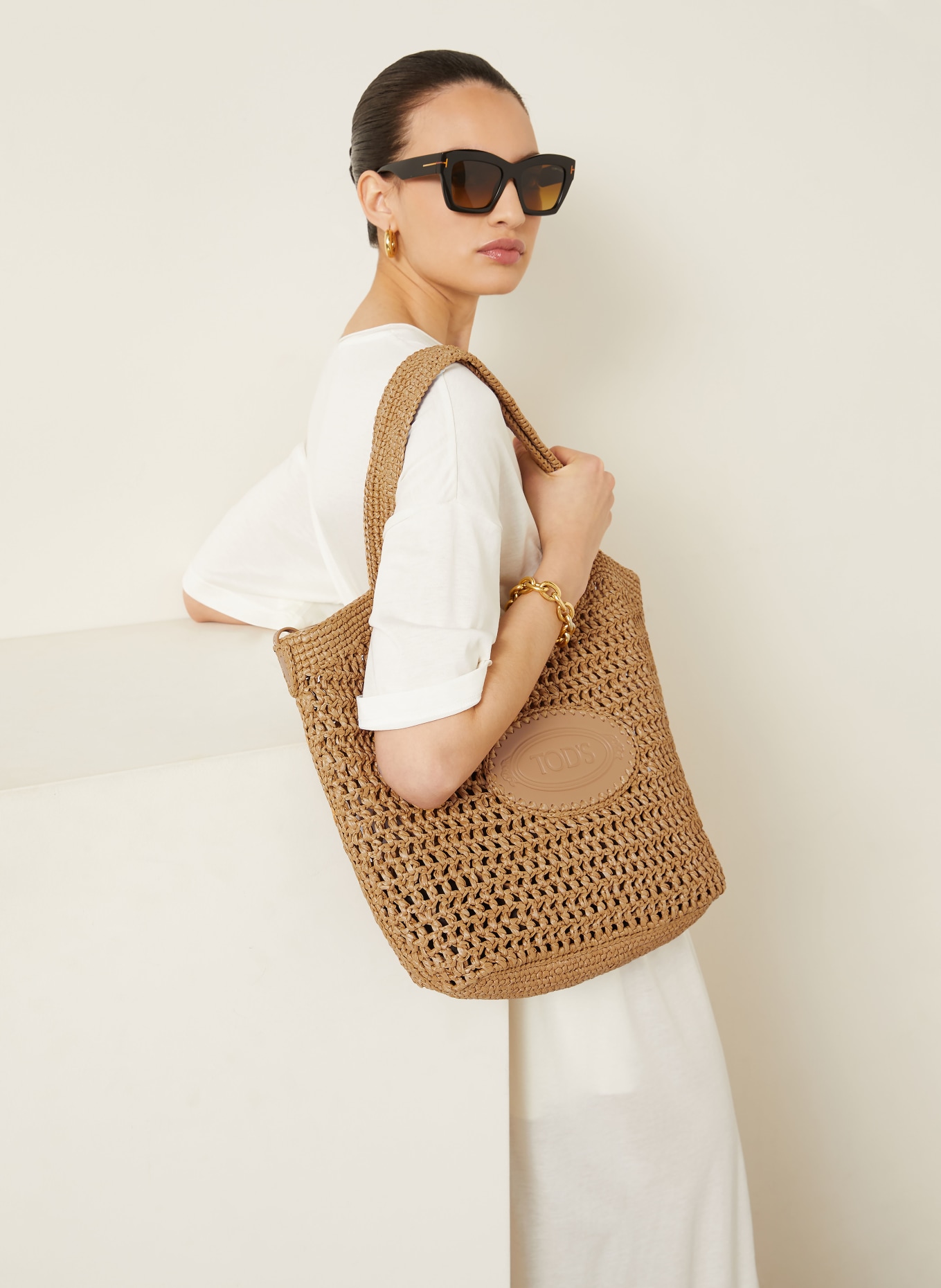 TOD'S Shopper EBL: COGNAC