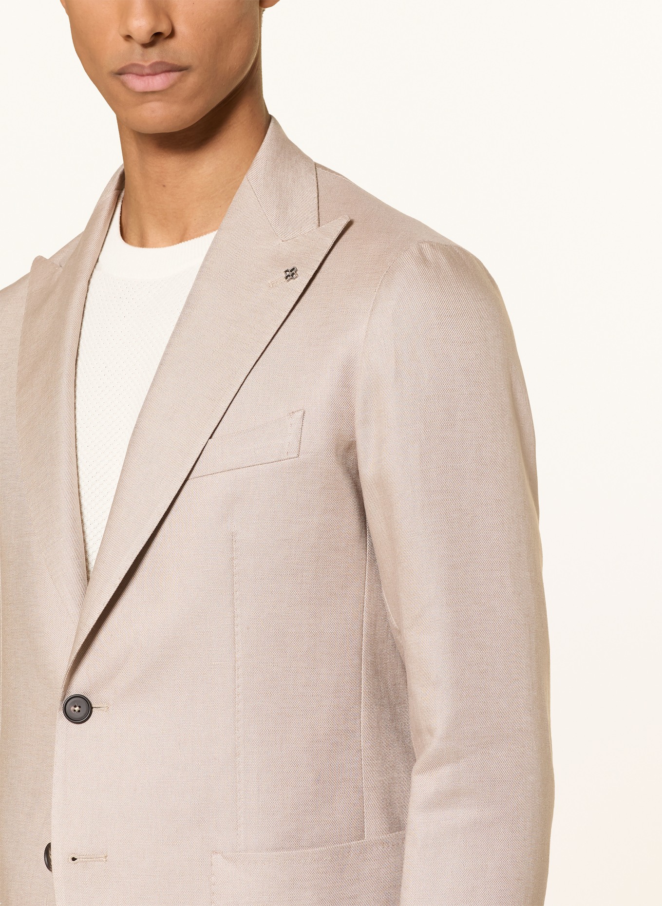 TAGLIATORE Linen Blazer, Extra Slim Fit: BEIGE