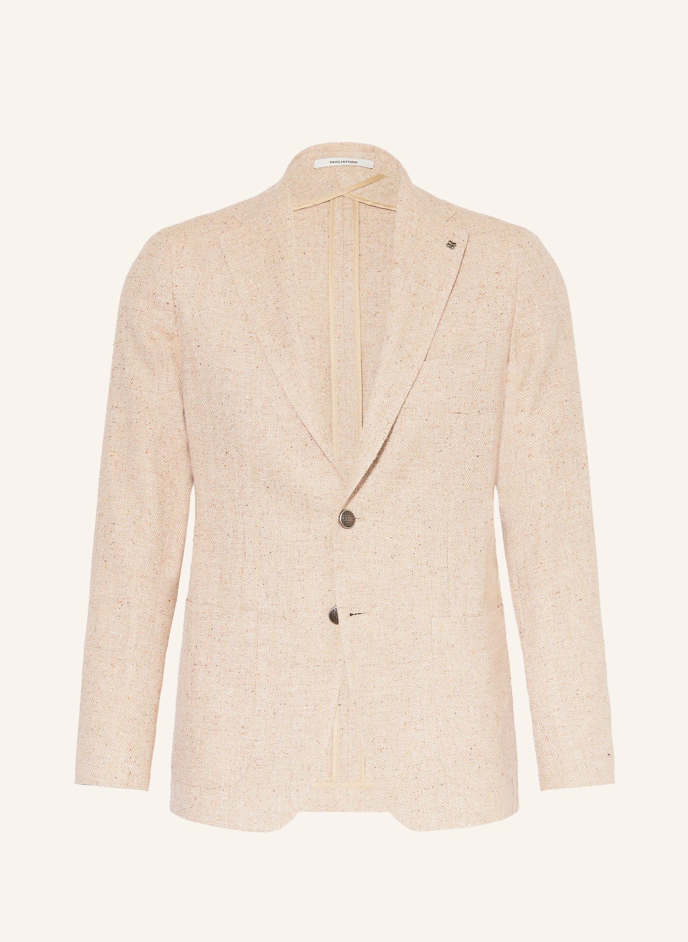 TAGLIATORE Extra Slim Fit Tweed Blazer: BEIGE