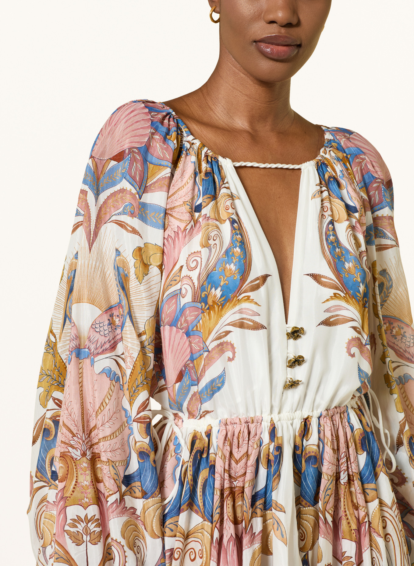 FARM RIO Sukienka SEA GARDEN: KREMOWY / BRUDNY RÓŻ / GRANATOWY