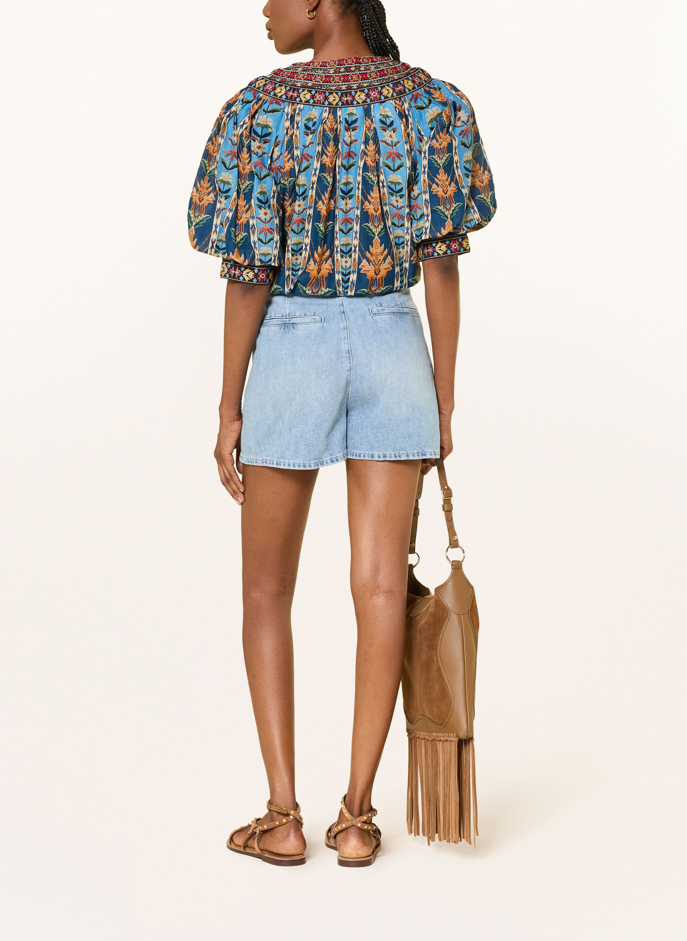 FARM RIO koszulka z dekoltem w serek: JASNONIEBIESKI / CZERWONY / GRANATOWY