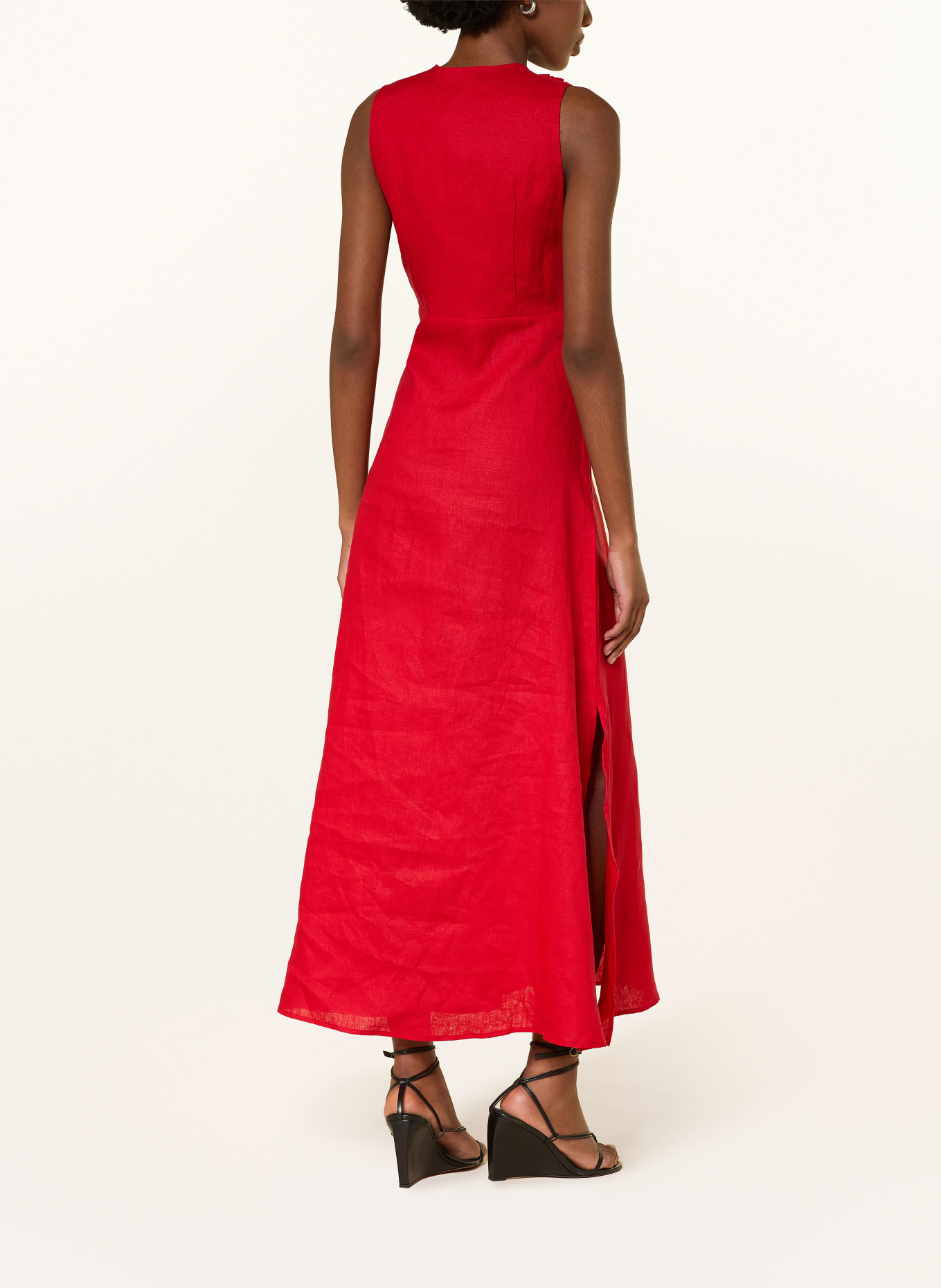 FARM RIO sukienka z lnu: CZERWONY