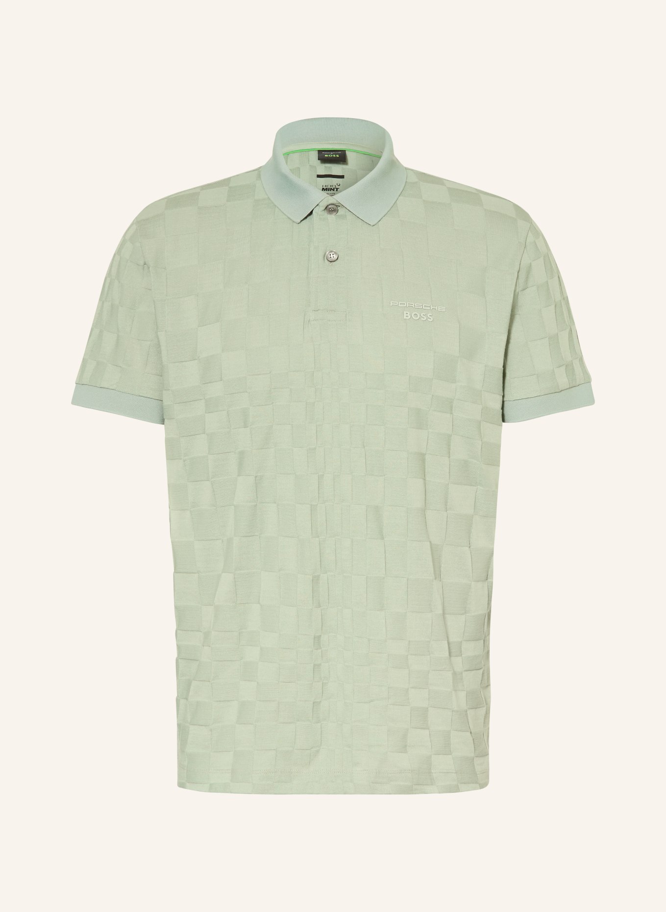 BOSS SPIRIT Knit Polo Shirt: GREEN