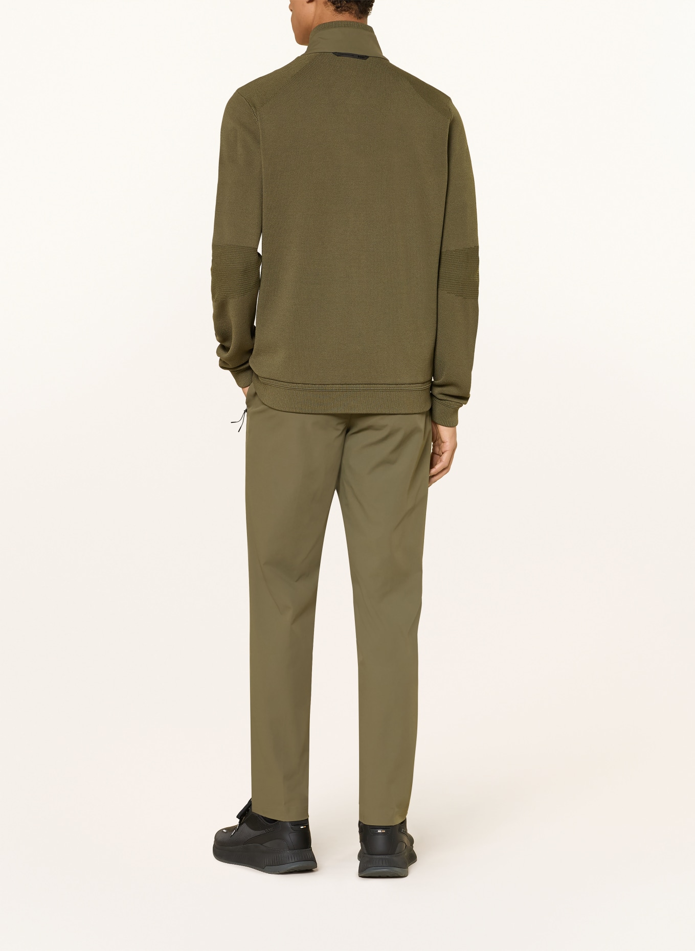 BOSS SPIRIT Tapered Fit Pants: OLIVE