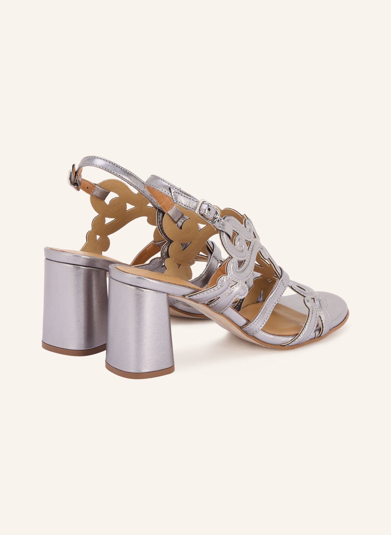 PEDRO MIRALLES NAPA METAL Ankle Boots with Cutouts: SILVER