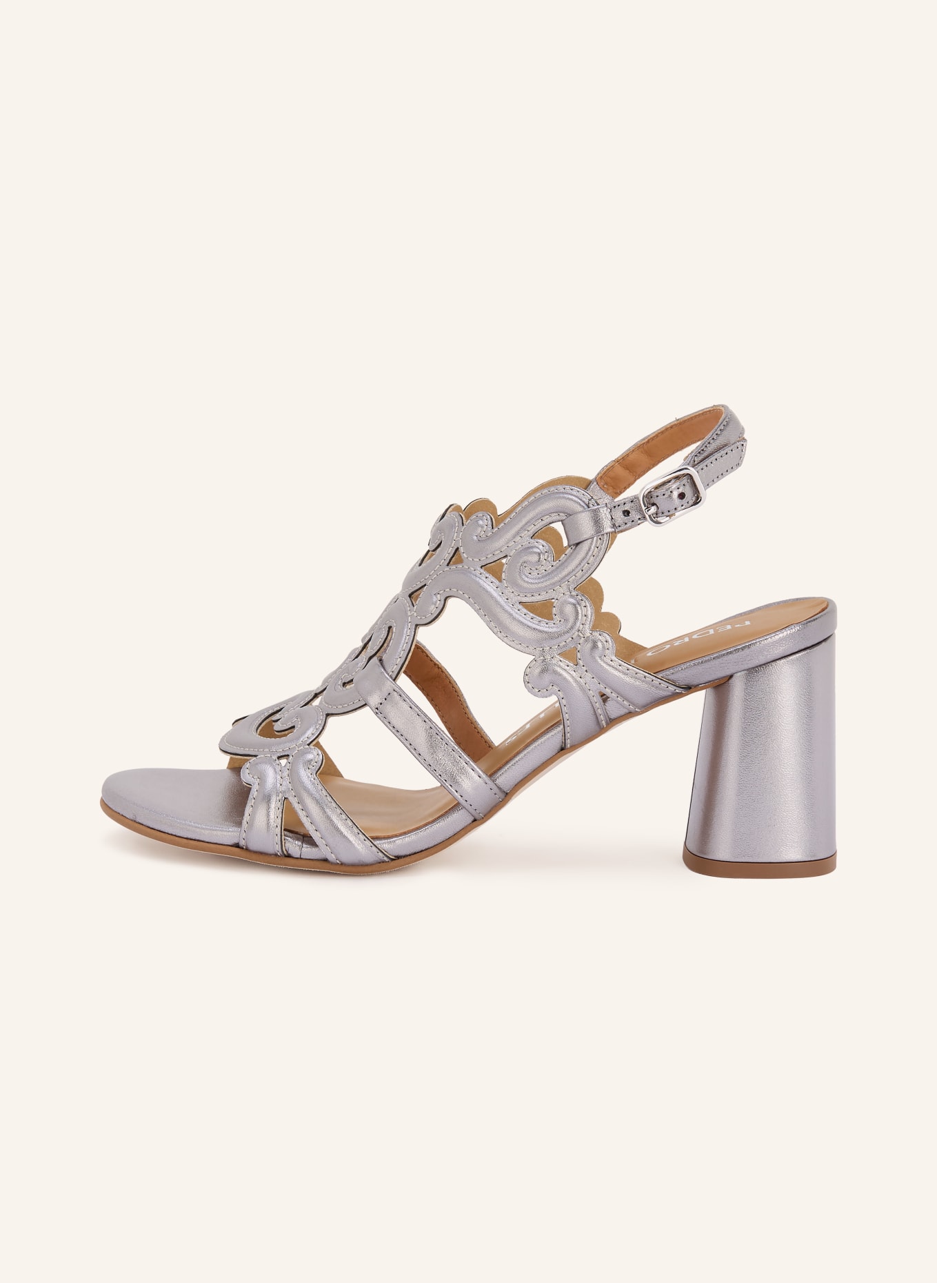 PEDRO MIRALLES NAPA METAL Ankle Boots with Cutouts: SILVER