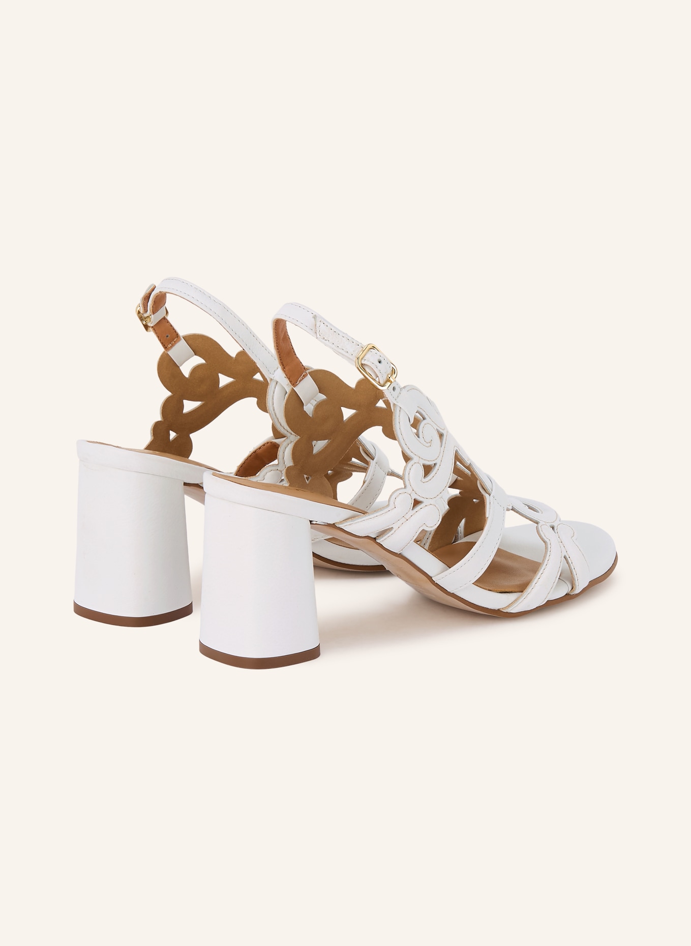 PEDRO MIRALLES Sandaaltjes ATENEA: WIT / GOUD