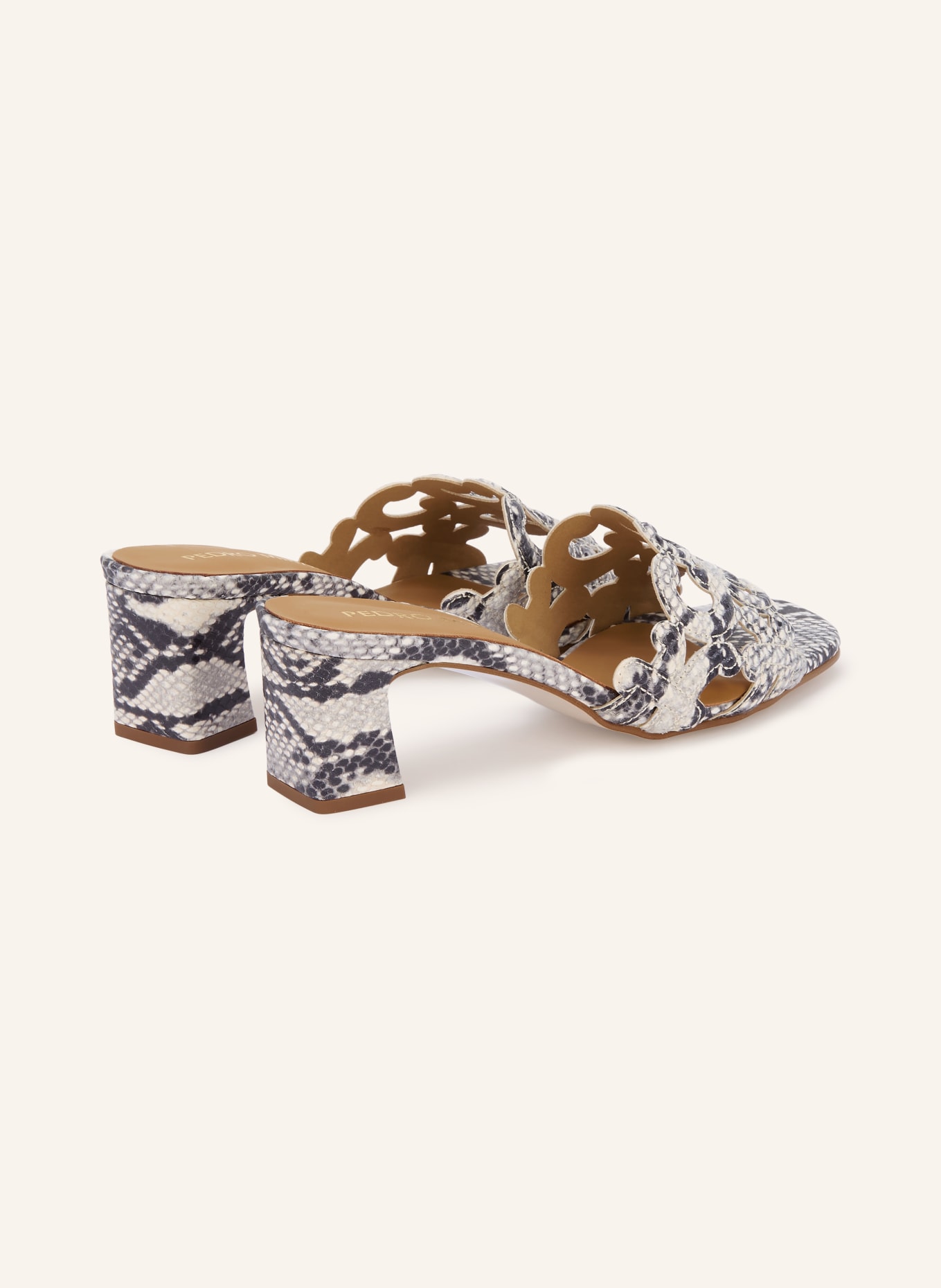 PEDRO MIRALLES PYTON MATE mules: GRAY / WHITE / BLACK