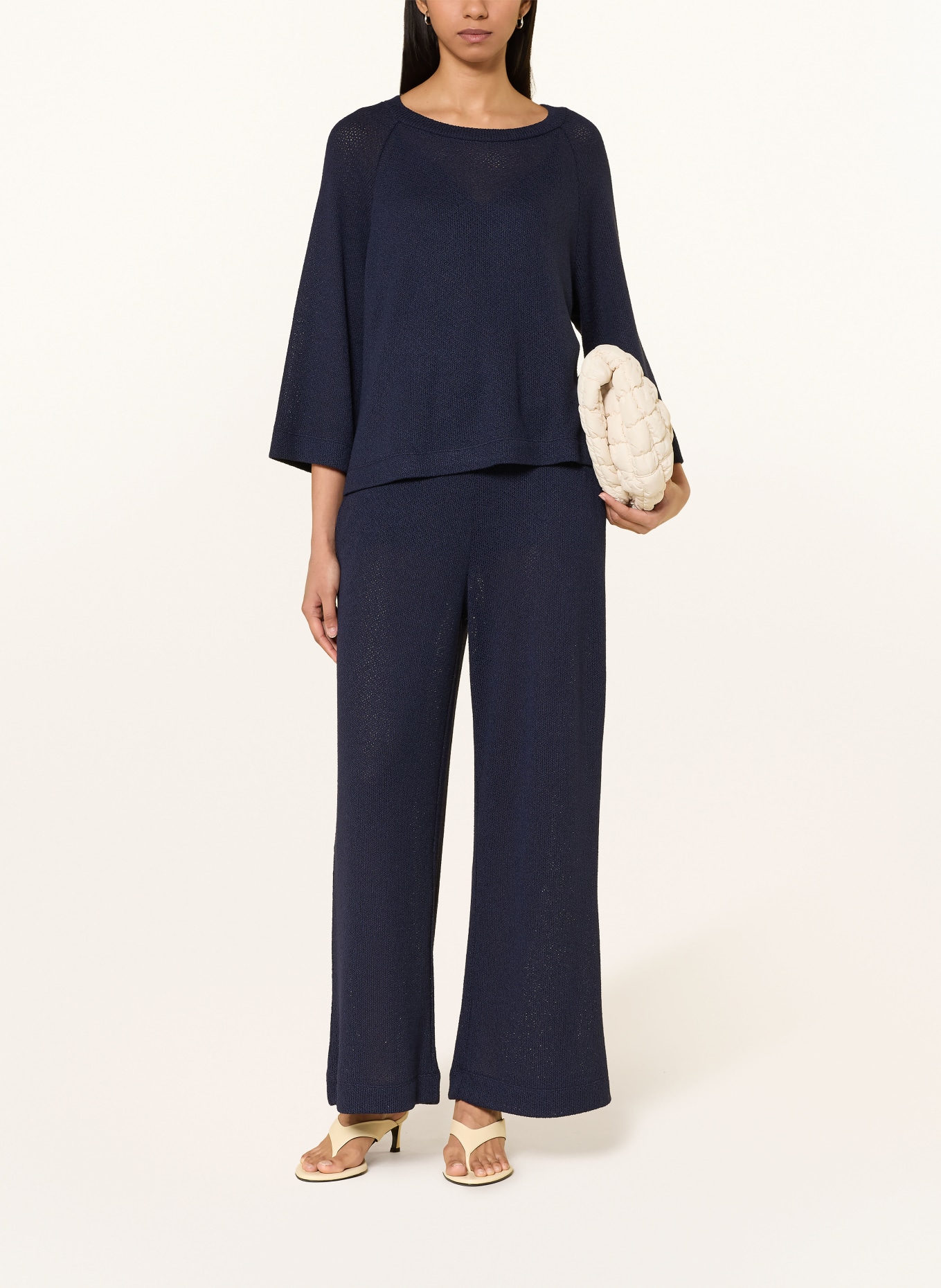 Rich & Royal pletené tričko: TMAVĚ MODRÁ