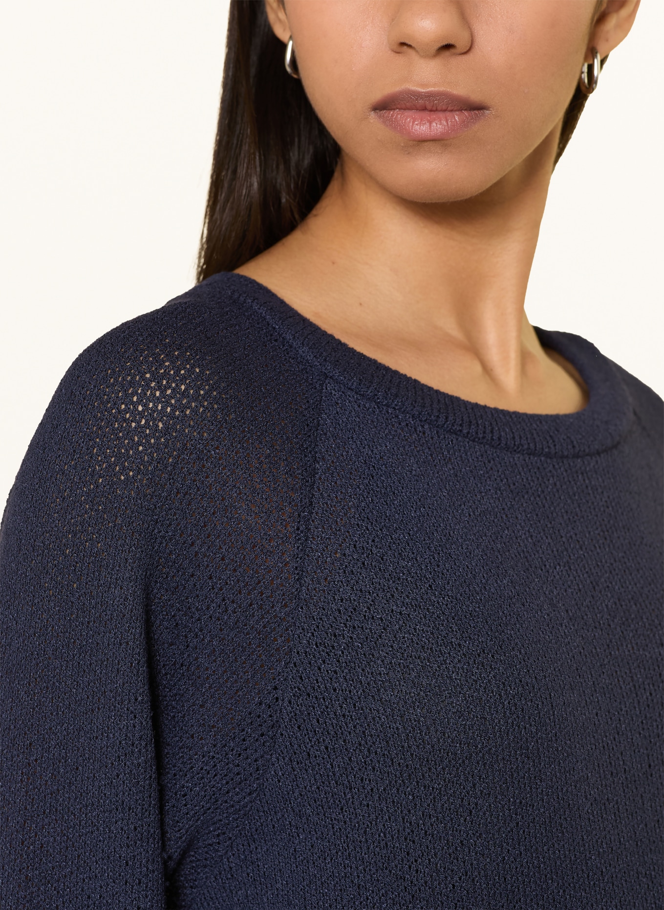 Rich & Royal pletené tričko: TMAVĚ MODRÁ